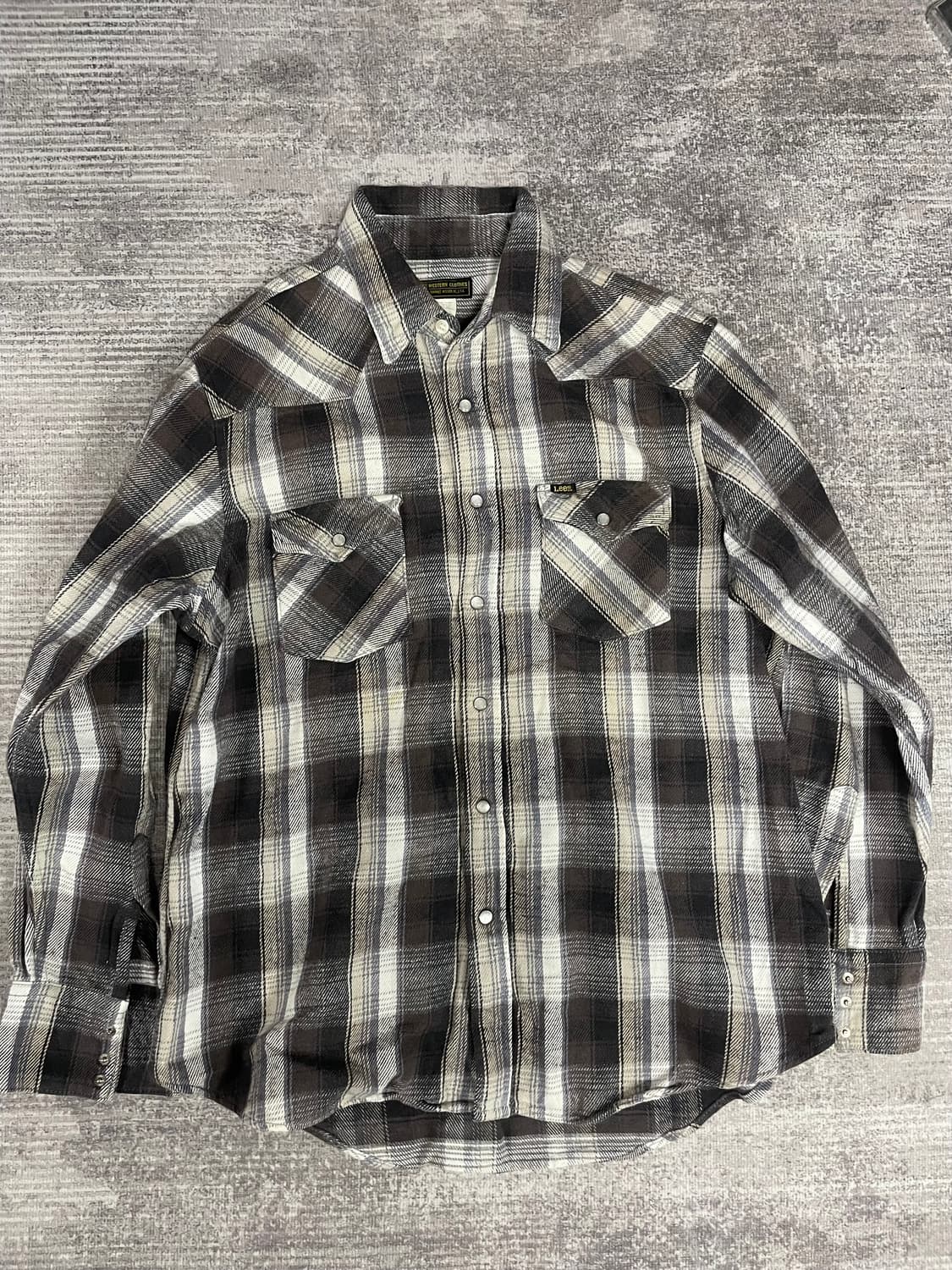 Jpn vtg LEE 플란넬 웨스턴셔츠 상품이미지1