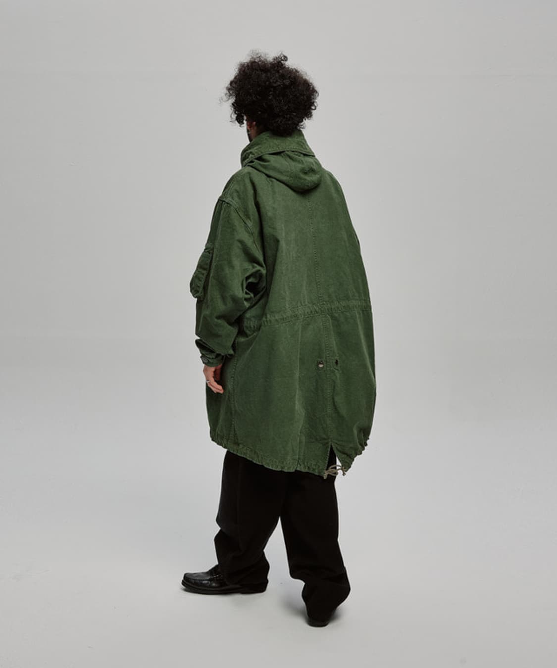 비헤비어 / dyed canvas m48 밀파카 올리브그린 / 2 상품이미지4