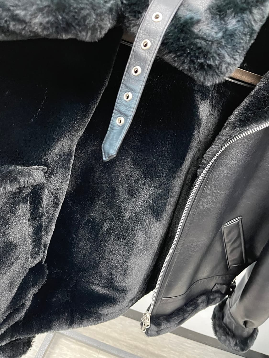 95) 론트 비건레더 무스탕 상품이미지8