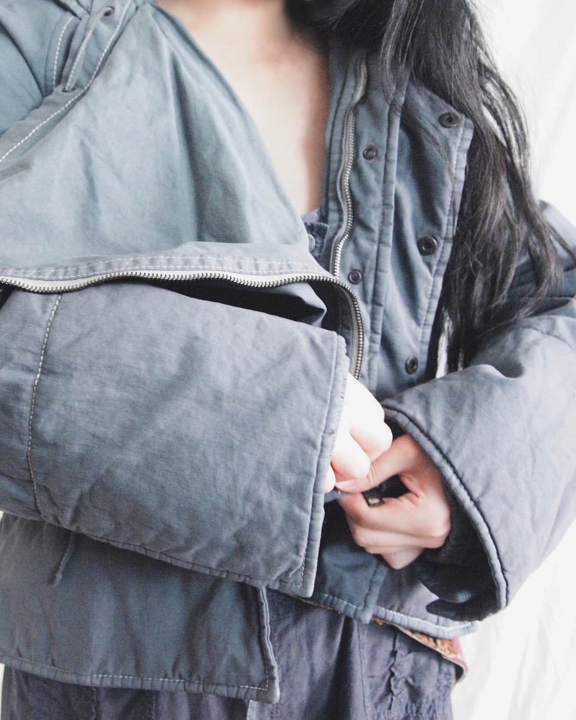 구찌 00s asymmetric aviator’s jacket 상품이미지3