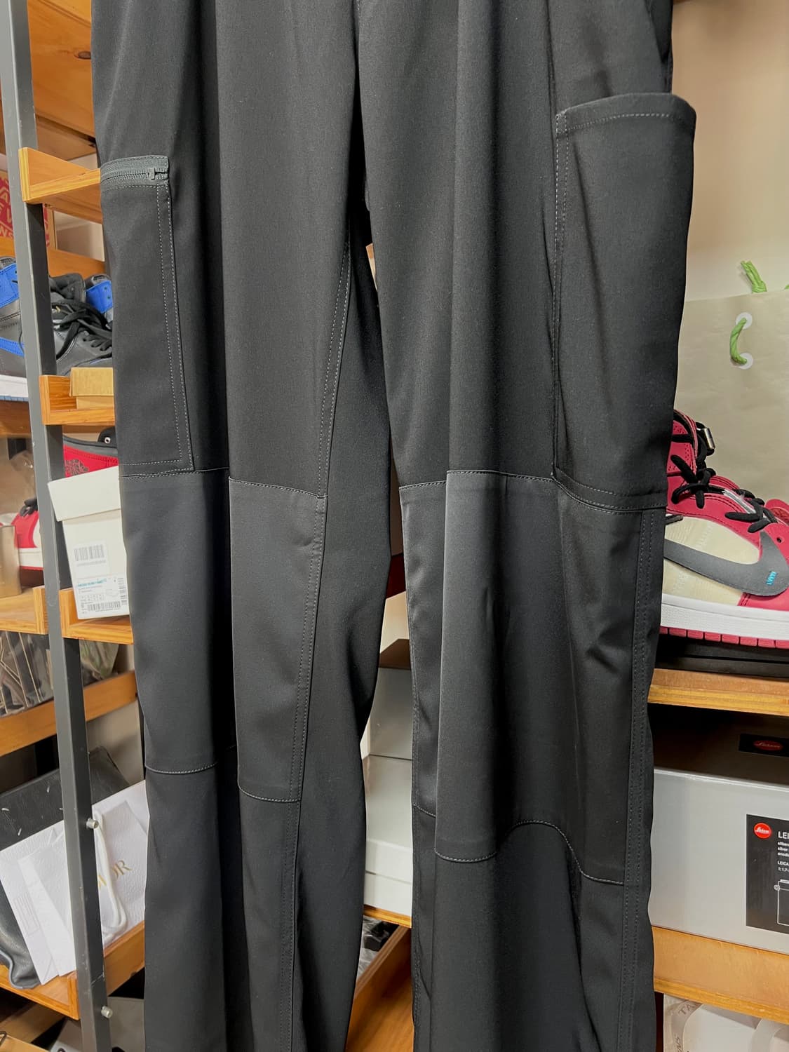 MM6 포플린 블랙 와이드팬츠 상품이미지3