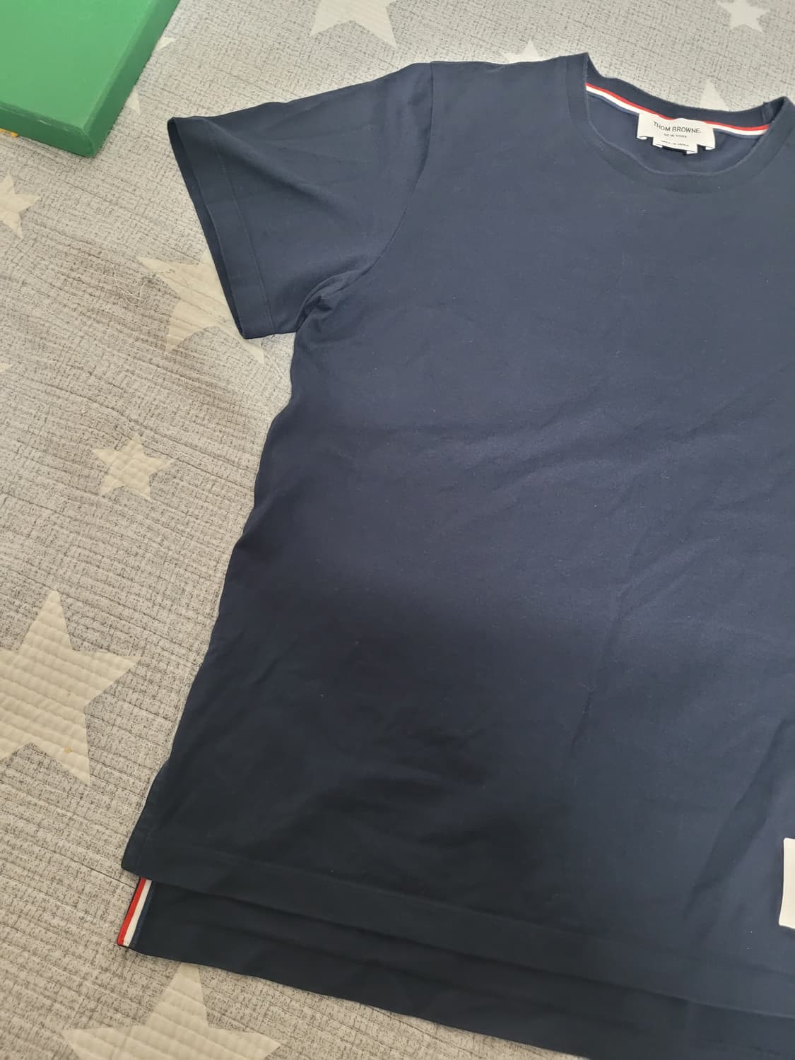 톰브라운 네이비 삼선 반팔 티셔츠 상품이미지4