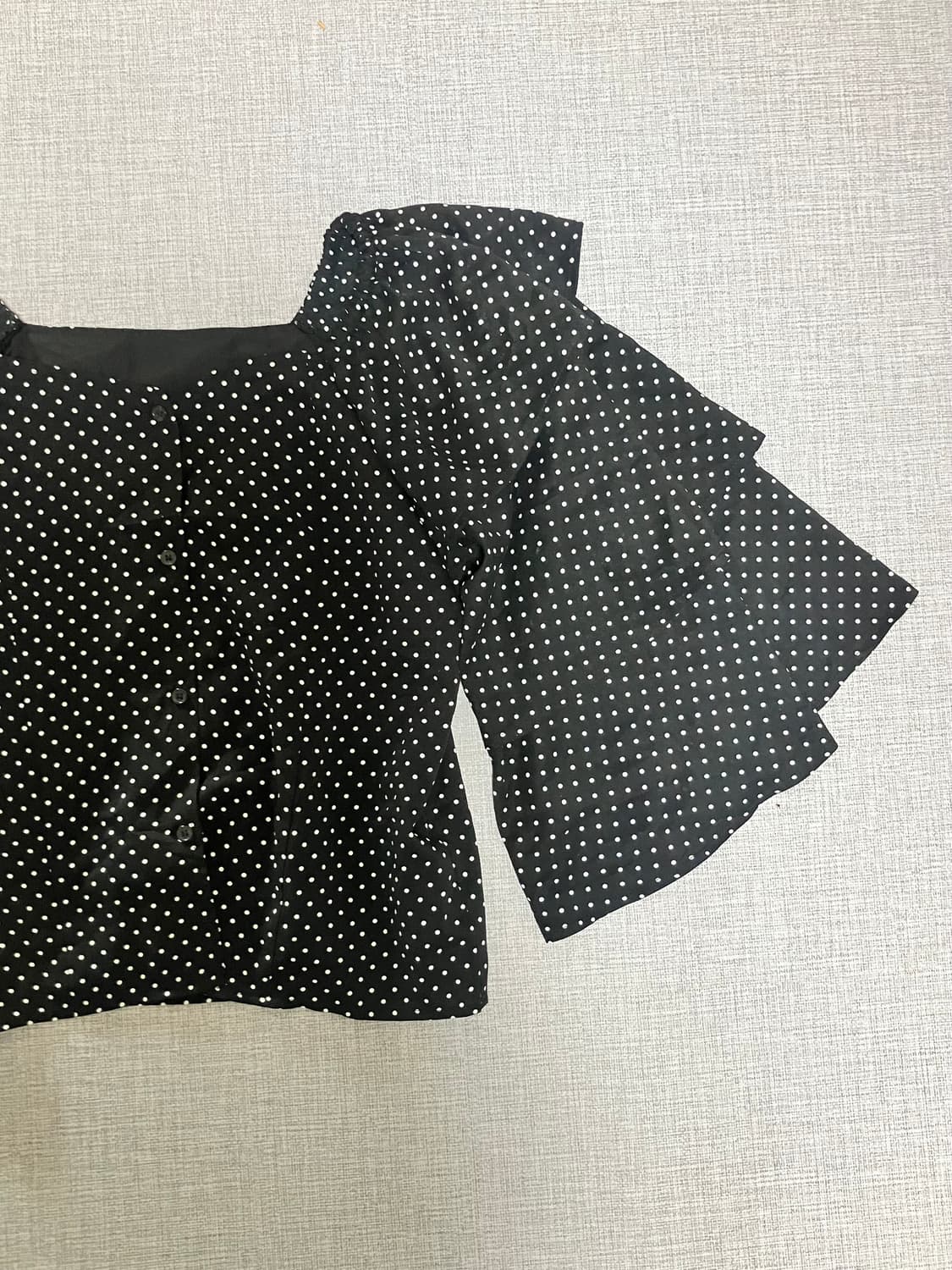 일본빈티지 Majesticlegon 하구미모리걸 땡땡이 도트블라우스 상품이미지2