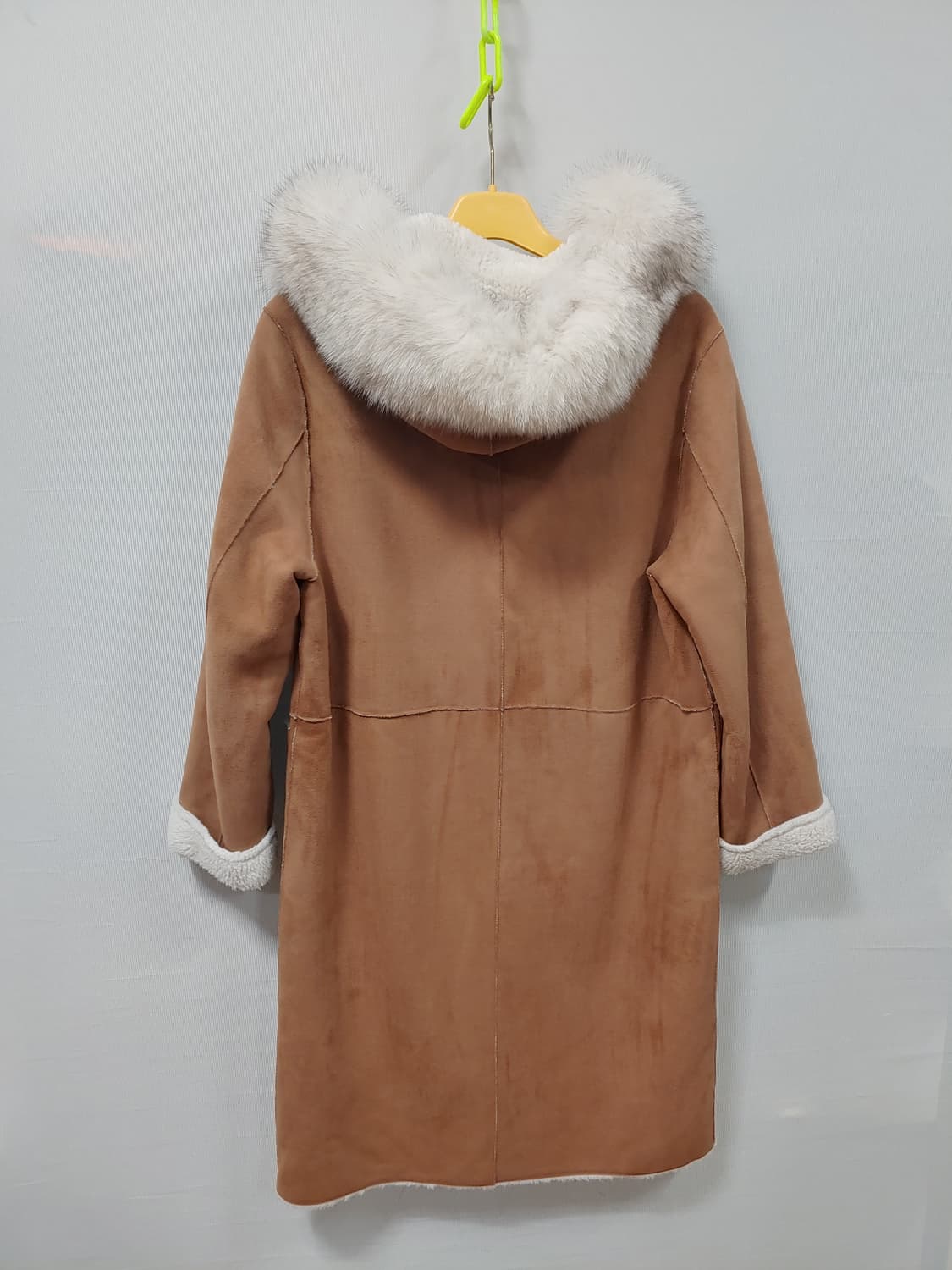 주크 무스탕 롱 코트 폭스 퍼 후드 양면 여성66 상품이미지2