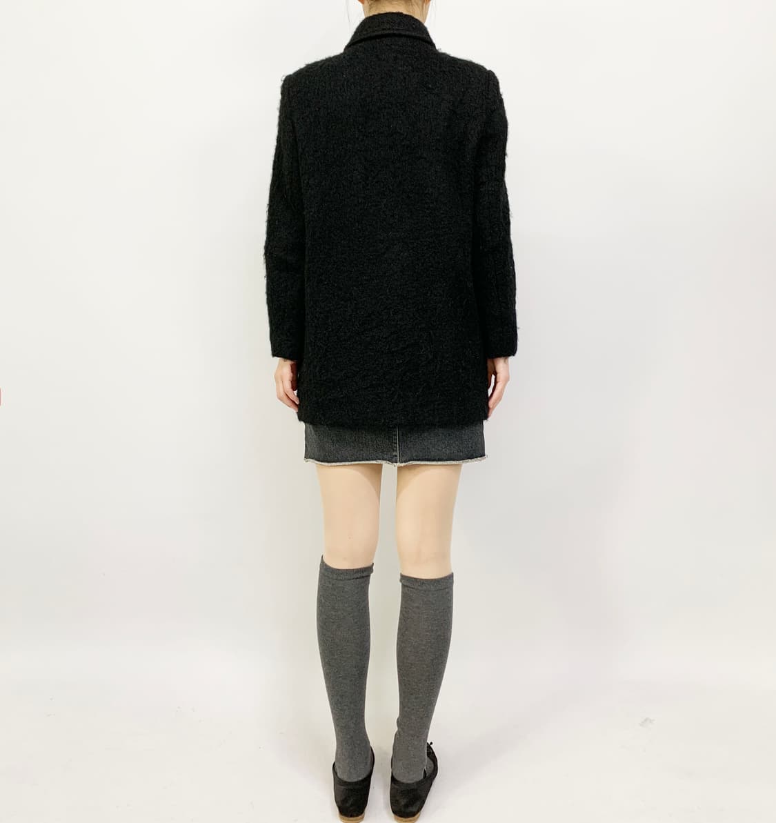 90's SEGGETTO 모헤어 울 코트 상품이미지4