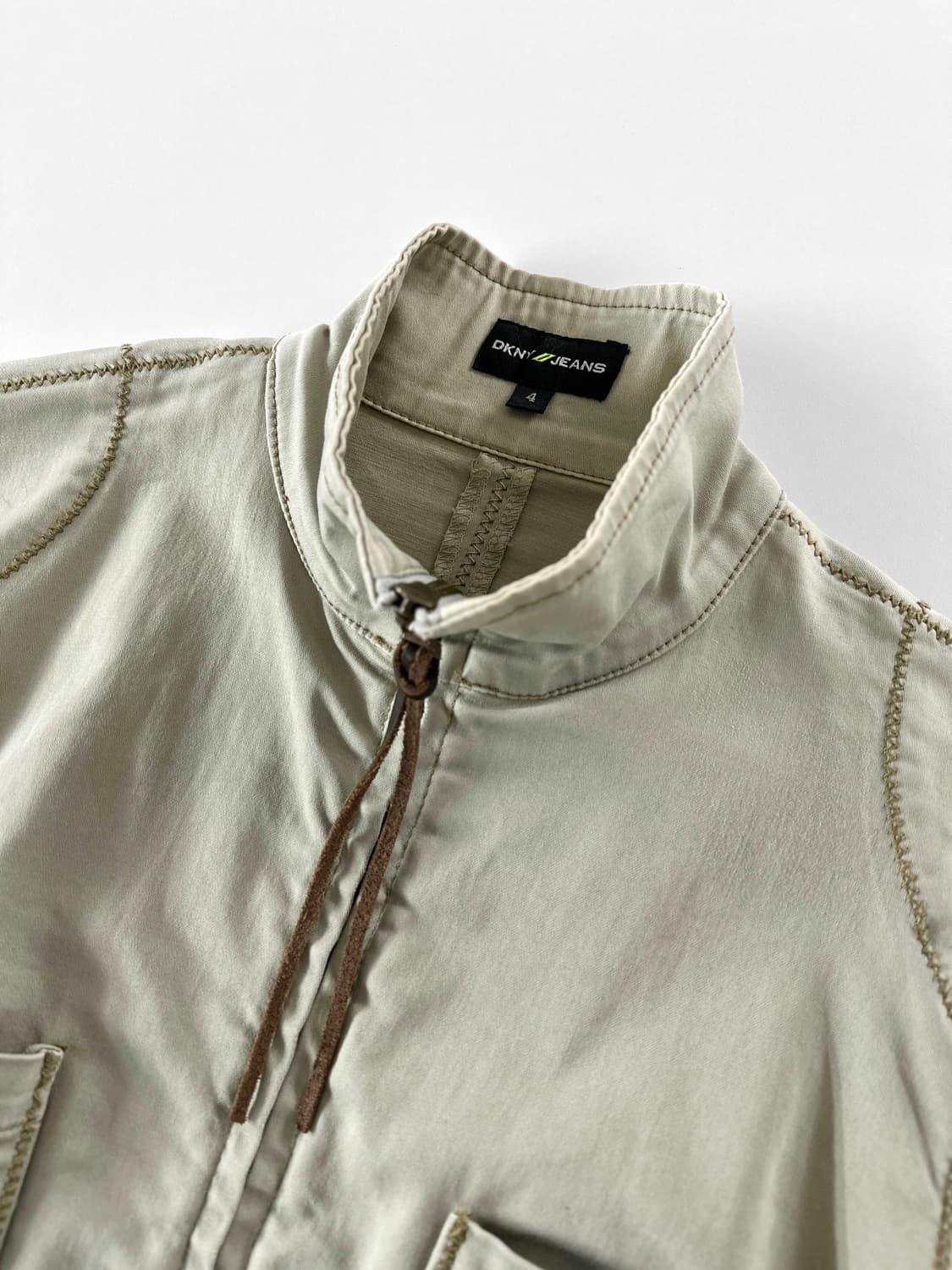 00s 빈티지 DKNY Jeans 집업 패널 코튼 자켓 상품이미지5