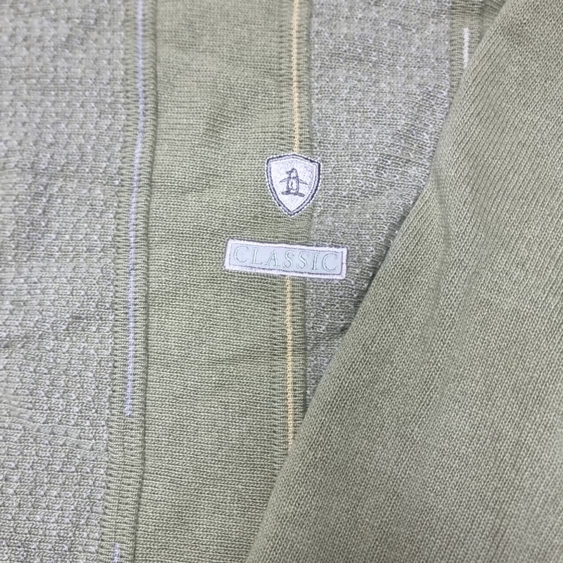 메이드인제팬 먼씽 Munsingwear 올리브색 패턴 니트(100) 상품이미지2