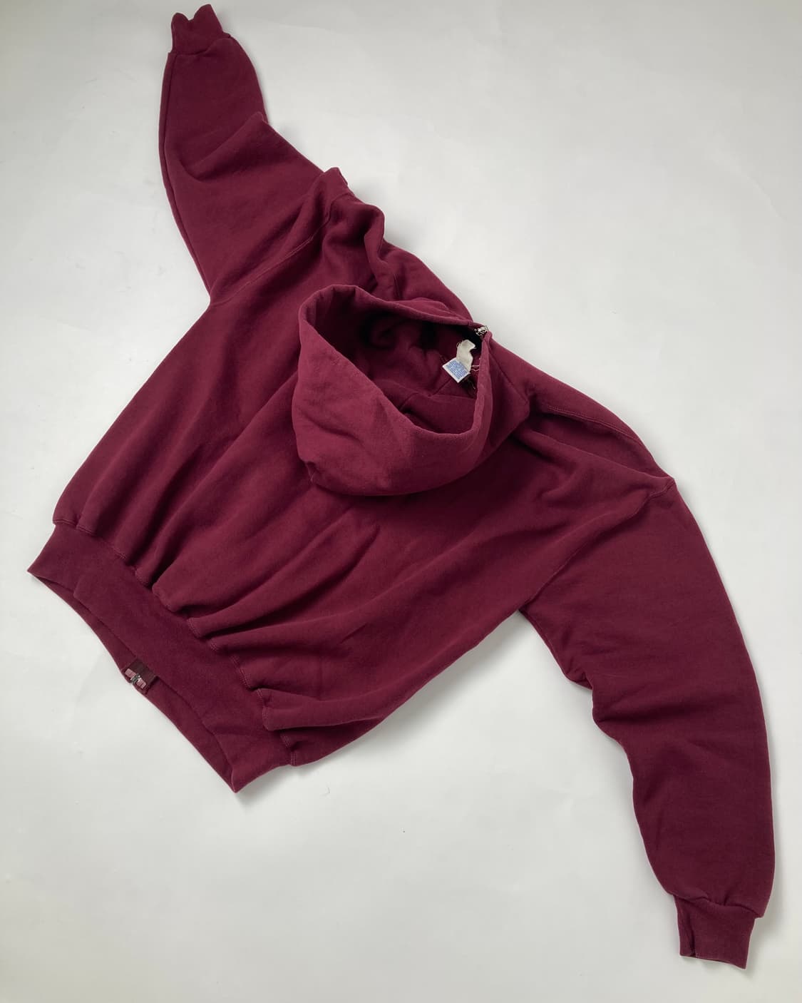 90s Russell Zip Up Hoodie (burgundy) 상품이미지2