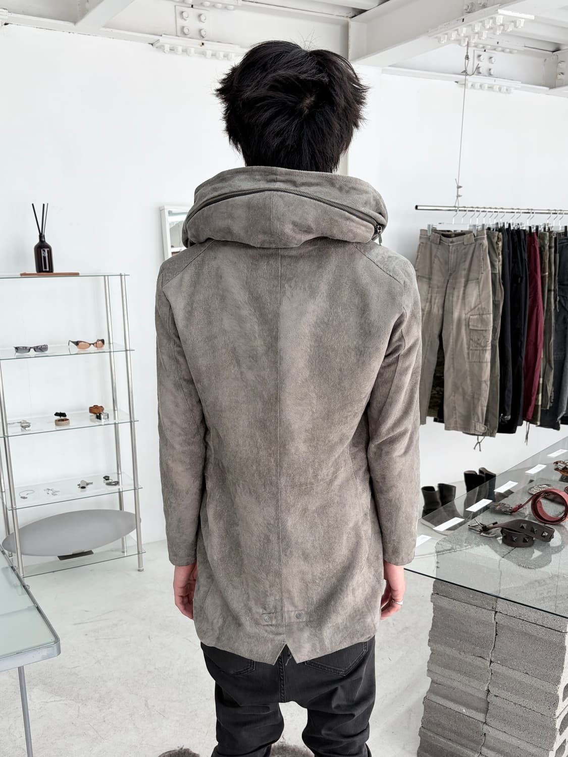 토네이도 마트 비대칭 워시드 후드 자켓 상품이미지4