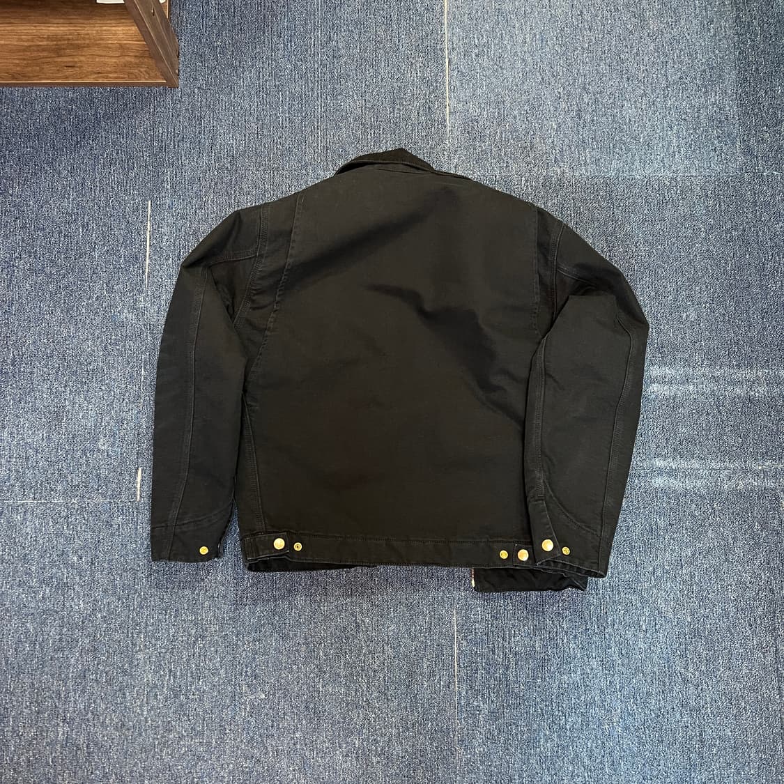 칼하트 WIP OG 디트로이트 자켓 블랙 스톤 캔버스 사이즈 S 상품이미지3