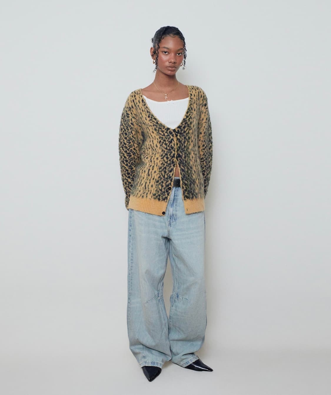 Suade Leopard Cardigan 상품이미지2
