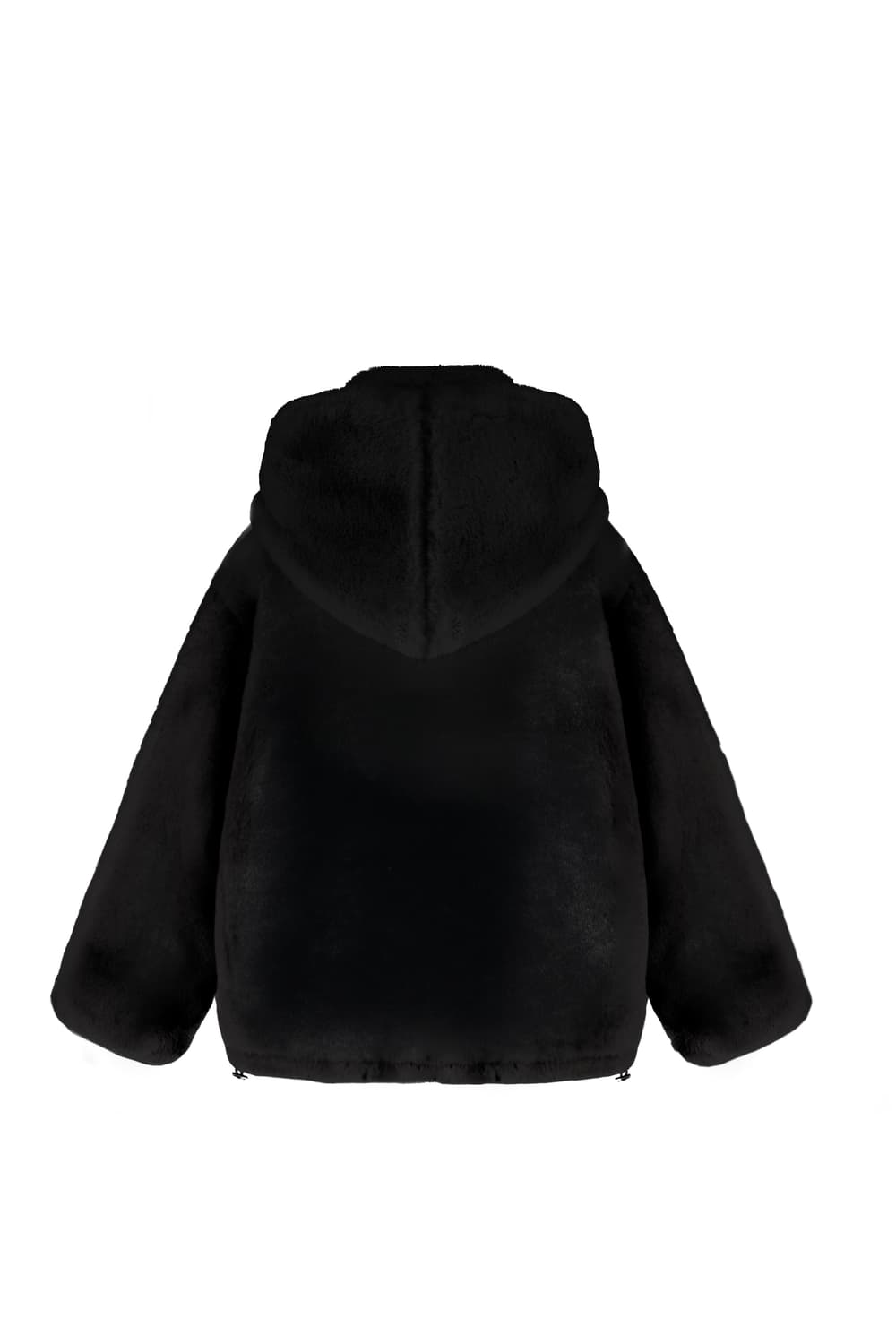 Kleesier Peach pudding fur jacket, Black 상품이미지7
