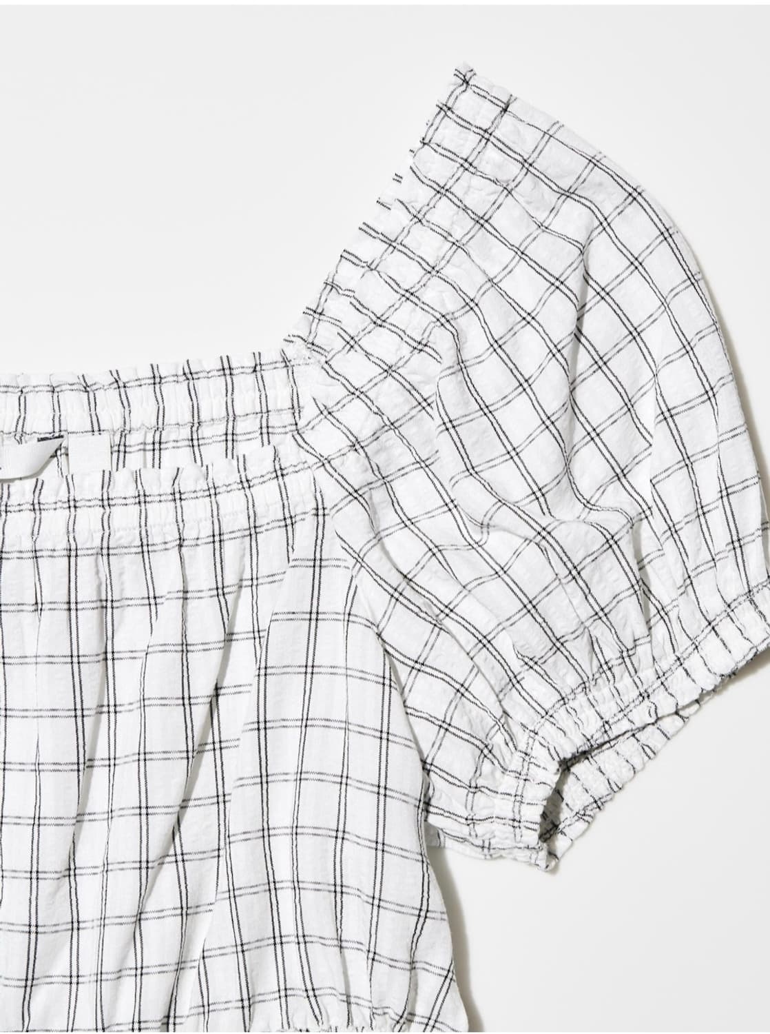 유니클로 : C 체크 크롭 예쁜 블라우스 상품이미지4