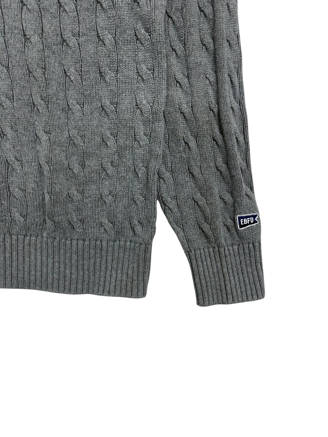 이벳필드 케이블 꽈배기 니트 그레이 상품이미지4