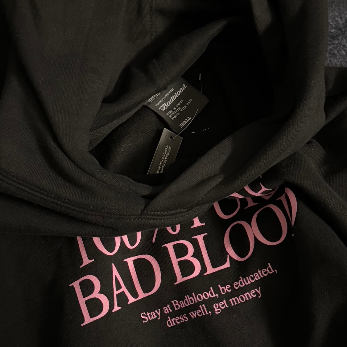 BADBLOOD 배드블러드 23fw 크롭 후드티 새상품 상품이미지4