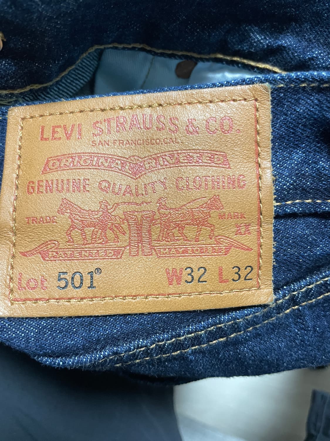 리바이스 501 오리지널 프리미엄진 Made in USA 상품이미지3