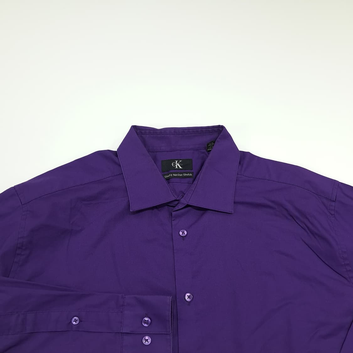 CN778 XL 캘빈클라인 CK 퍼플 긴팔 셔츠 남방 상품이미지3