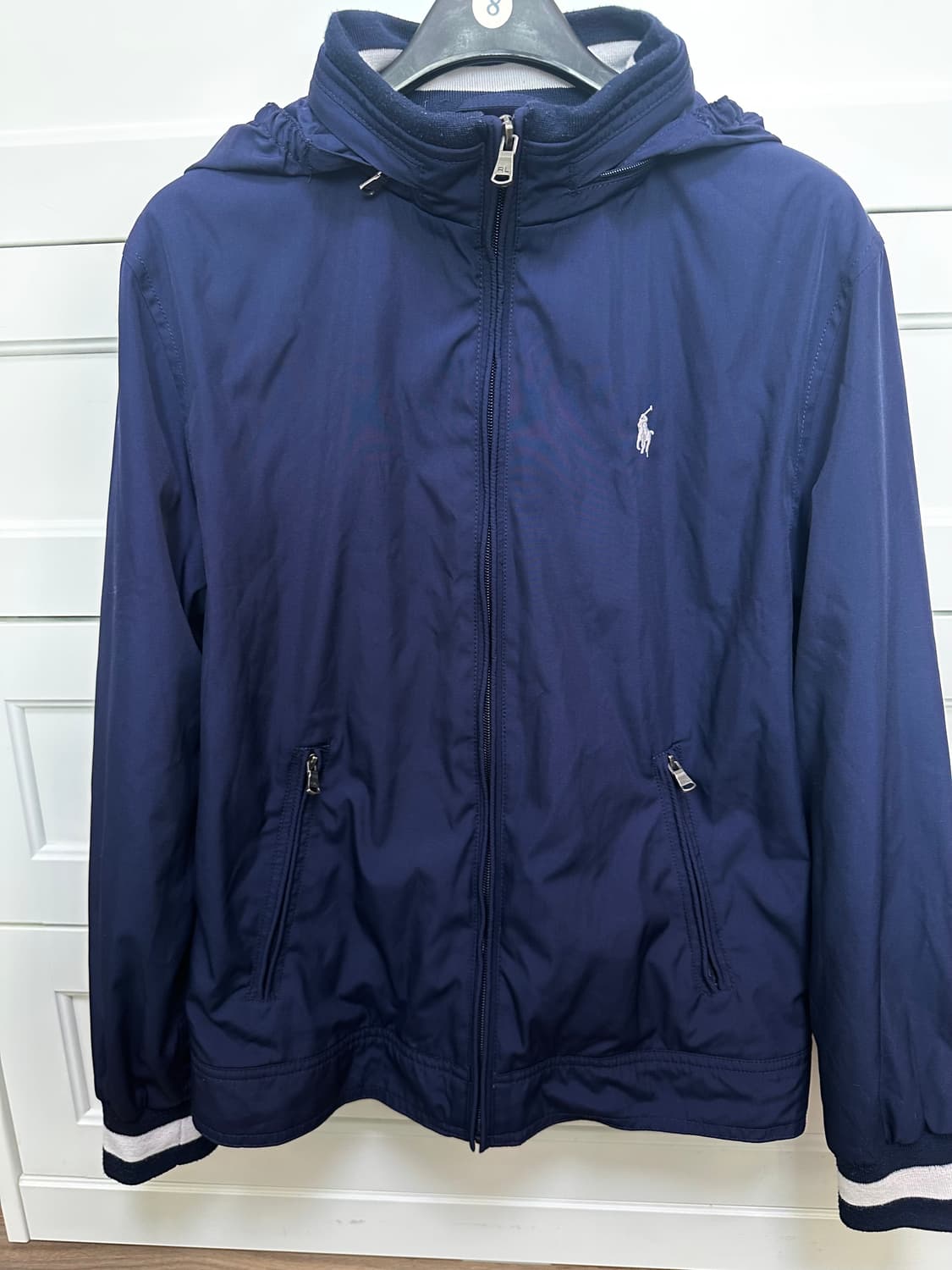 폴로 랄프로렌 네이비 후드 바람막이 점퍼 상품이미지1