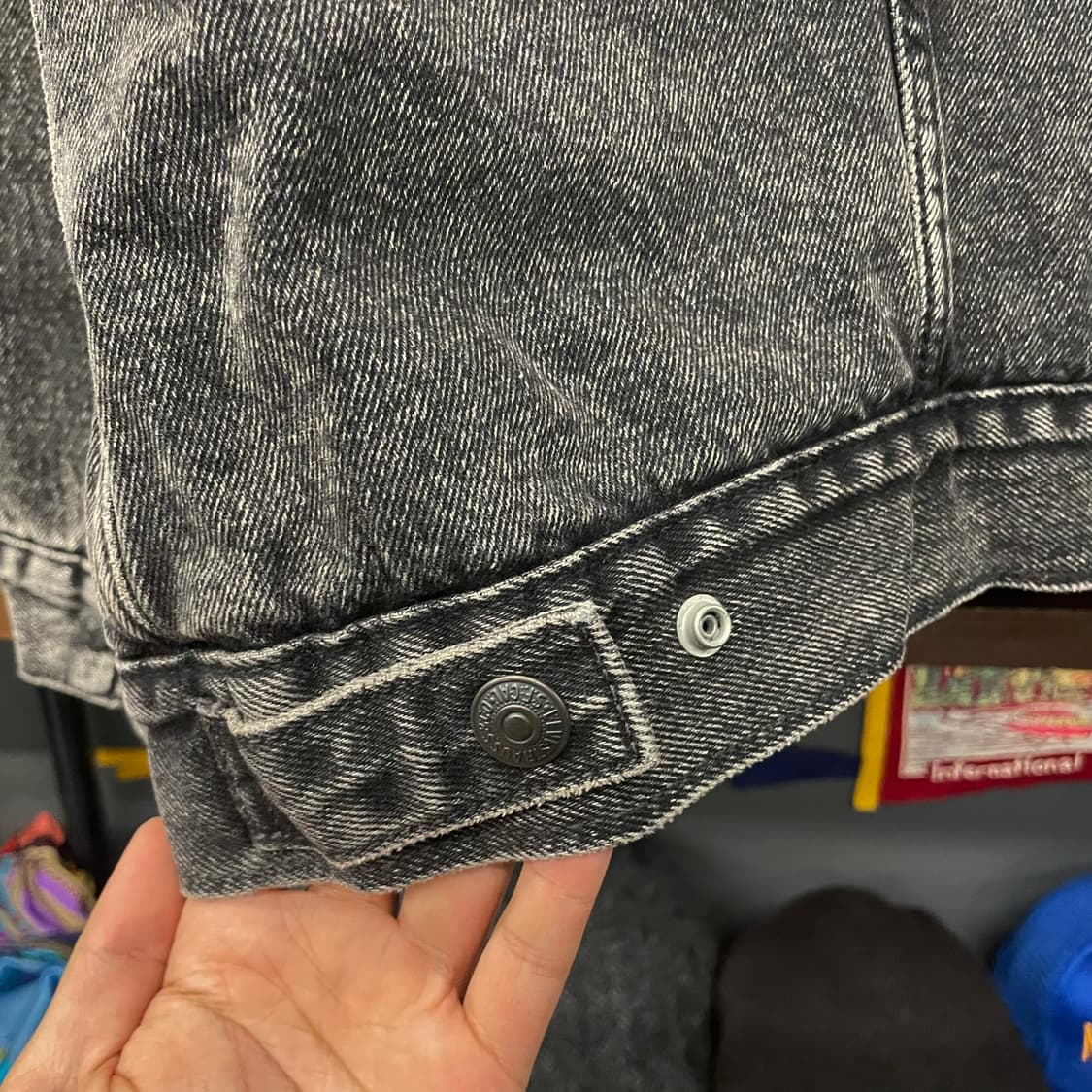 리바이스 프리미엄 타입2 흑청 쉐르파 데님 트러커 자켓 상품이미지6