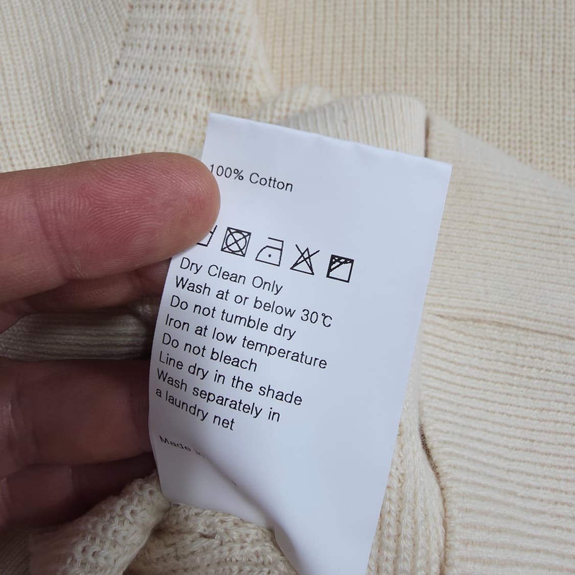 (XL)아노블리어 슬래시 펀칭 하프 반팔 카라 니트 상품이미지5