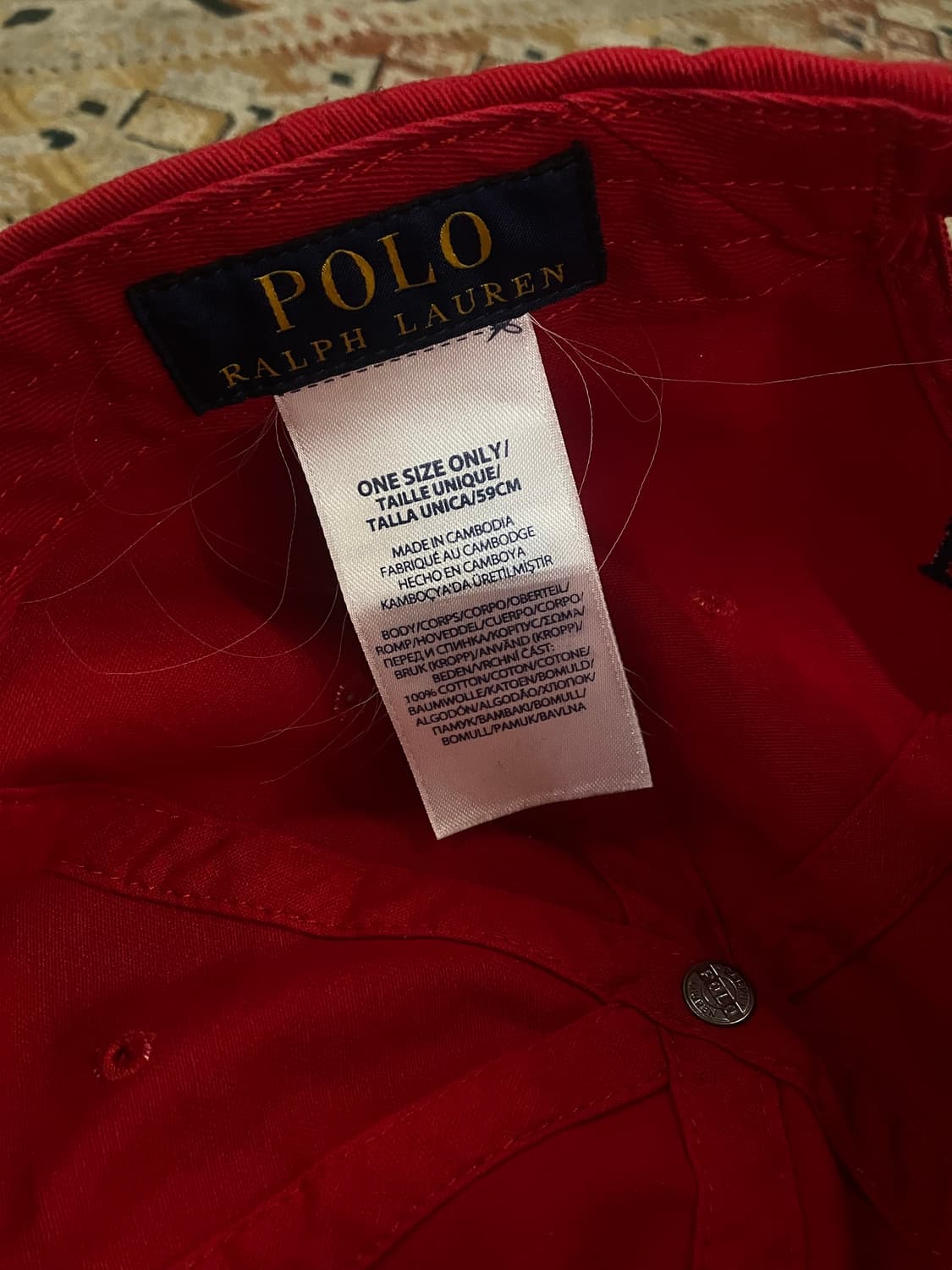 폴로 랄프로렌 볼캡 레드  #csz2410 상품이미지3