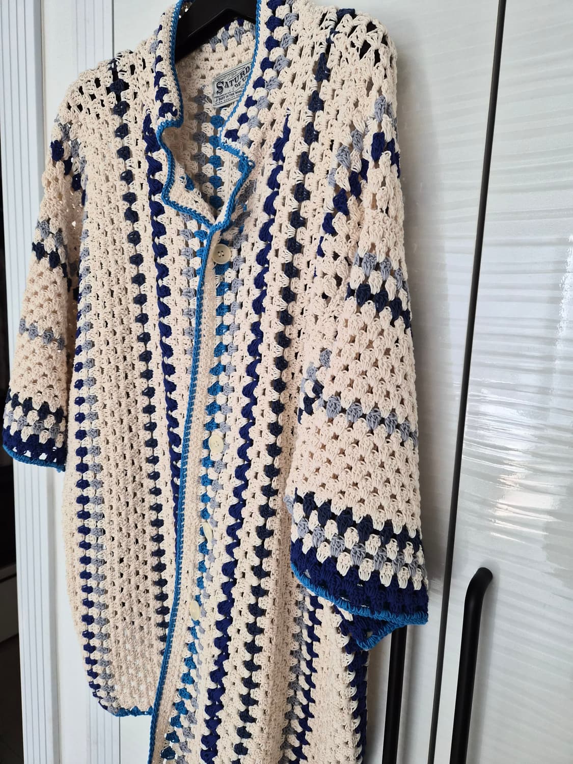 스투시 핸드메이드 크로쉐 가디건 셔츠 상품이미지3