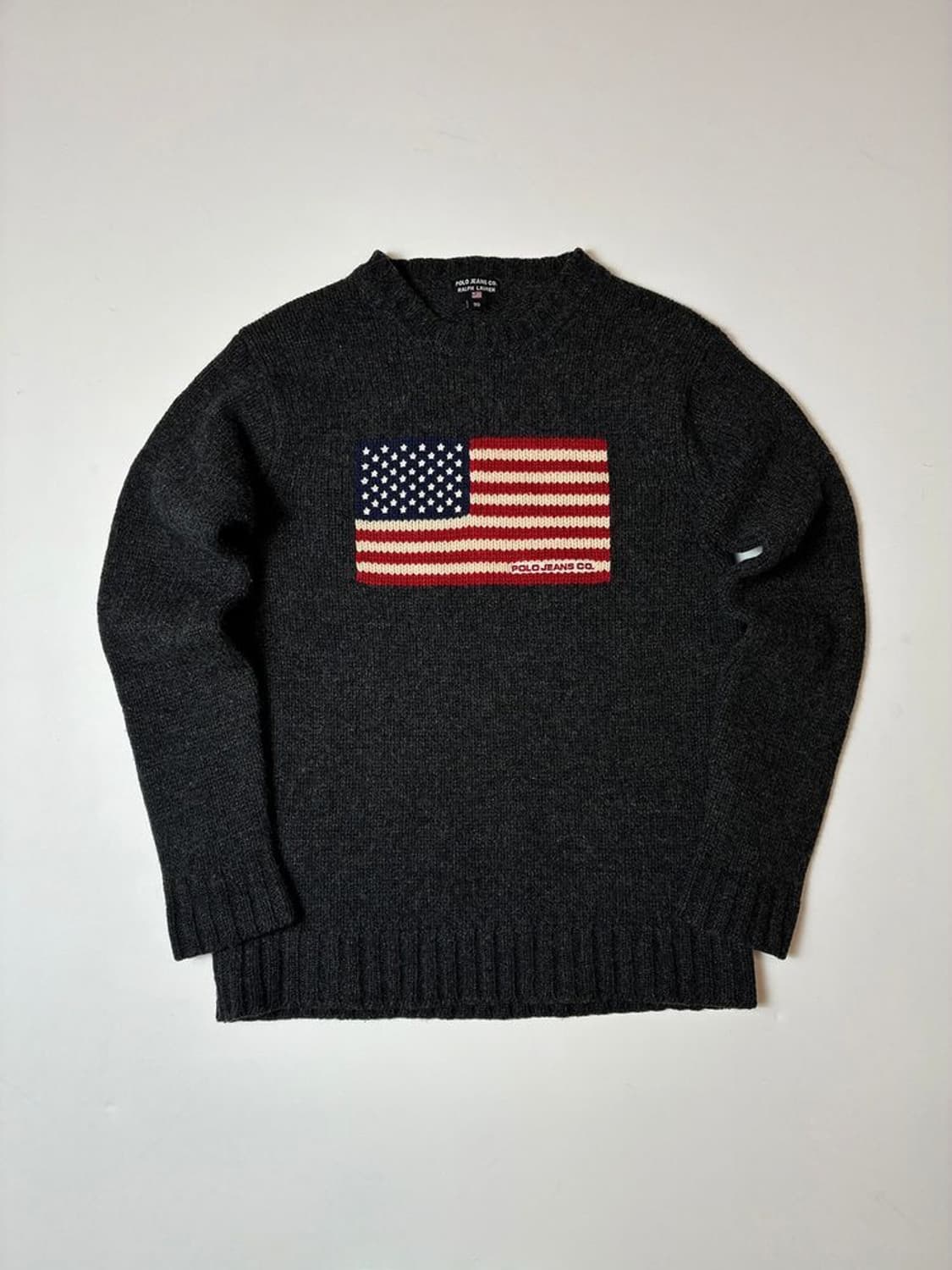 폴로 진스 00's 성조기 차콜 니트 PN8681 상품이미지1