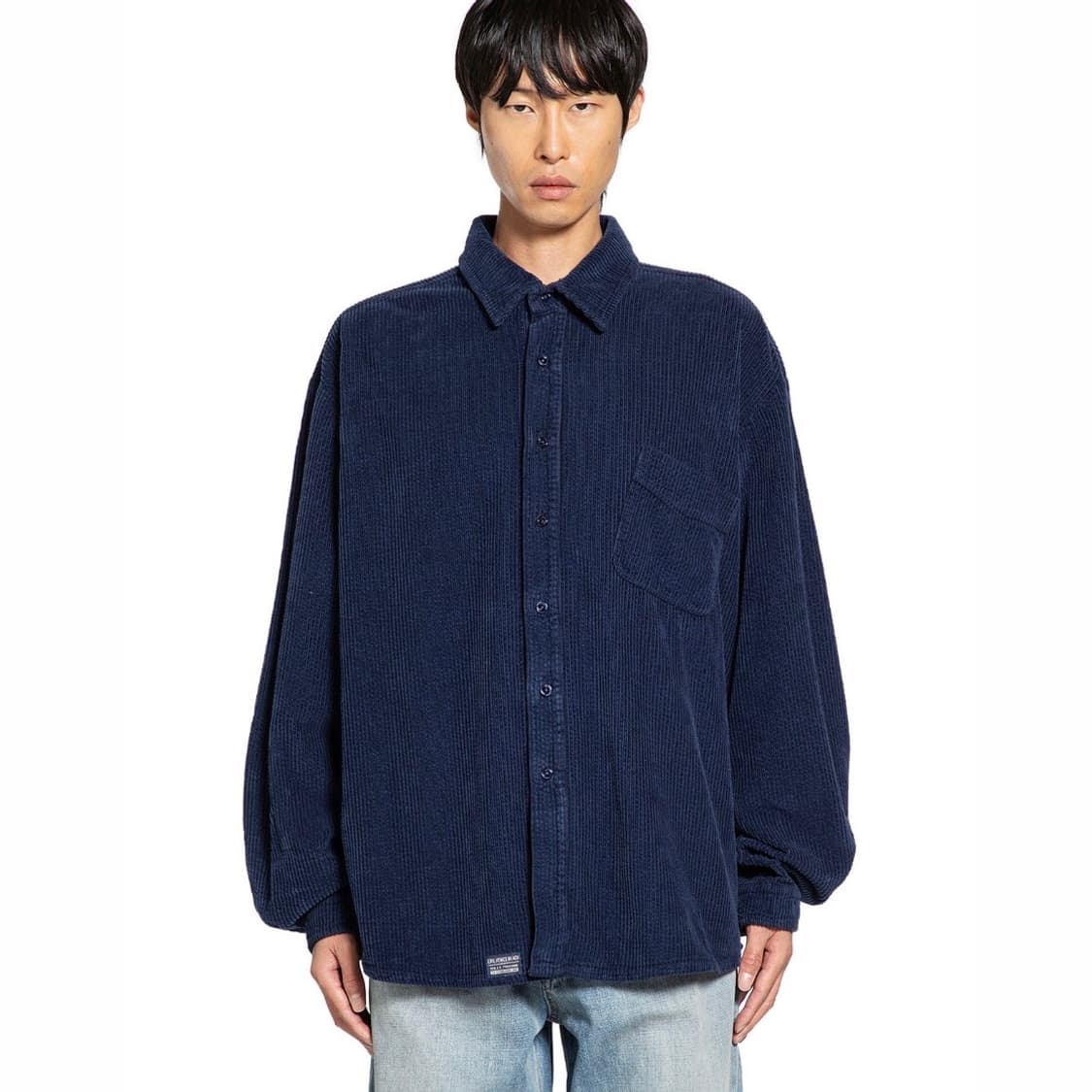 [S,M,L]이알엘 ERL 25fw 코듀로이 셔츠/네이비 상품이미지1