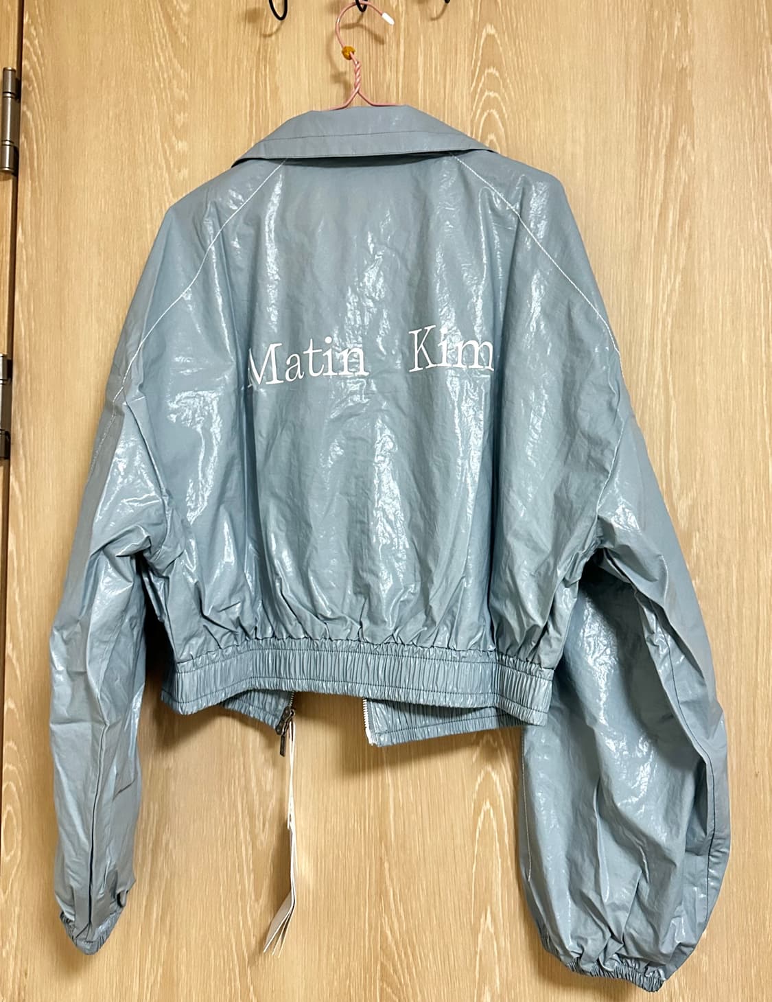 마뗑킴 코팅 블루종 블루 새상품 s 상품이미지1