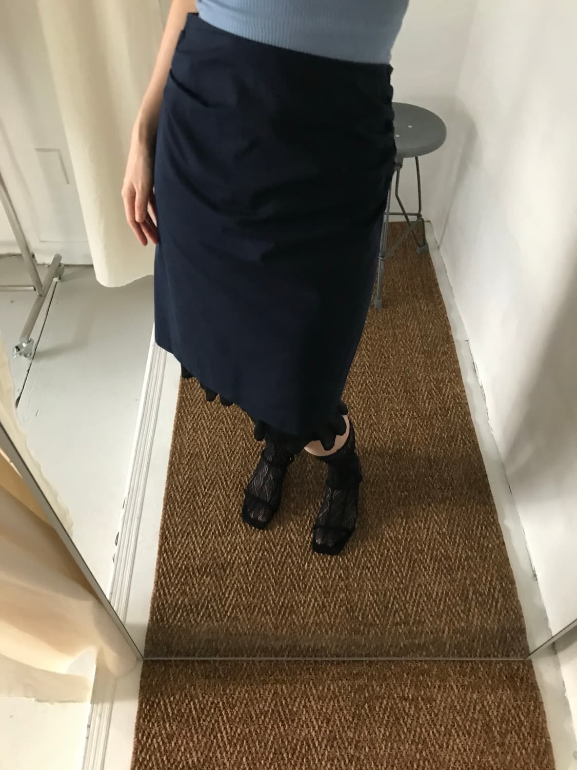 pleats silk skirt 상품이미지5