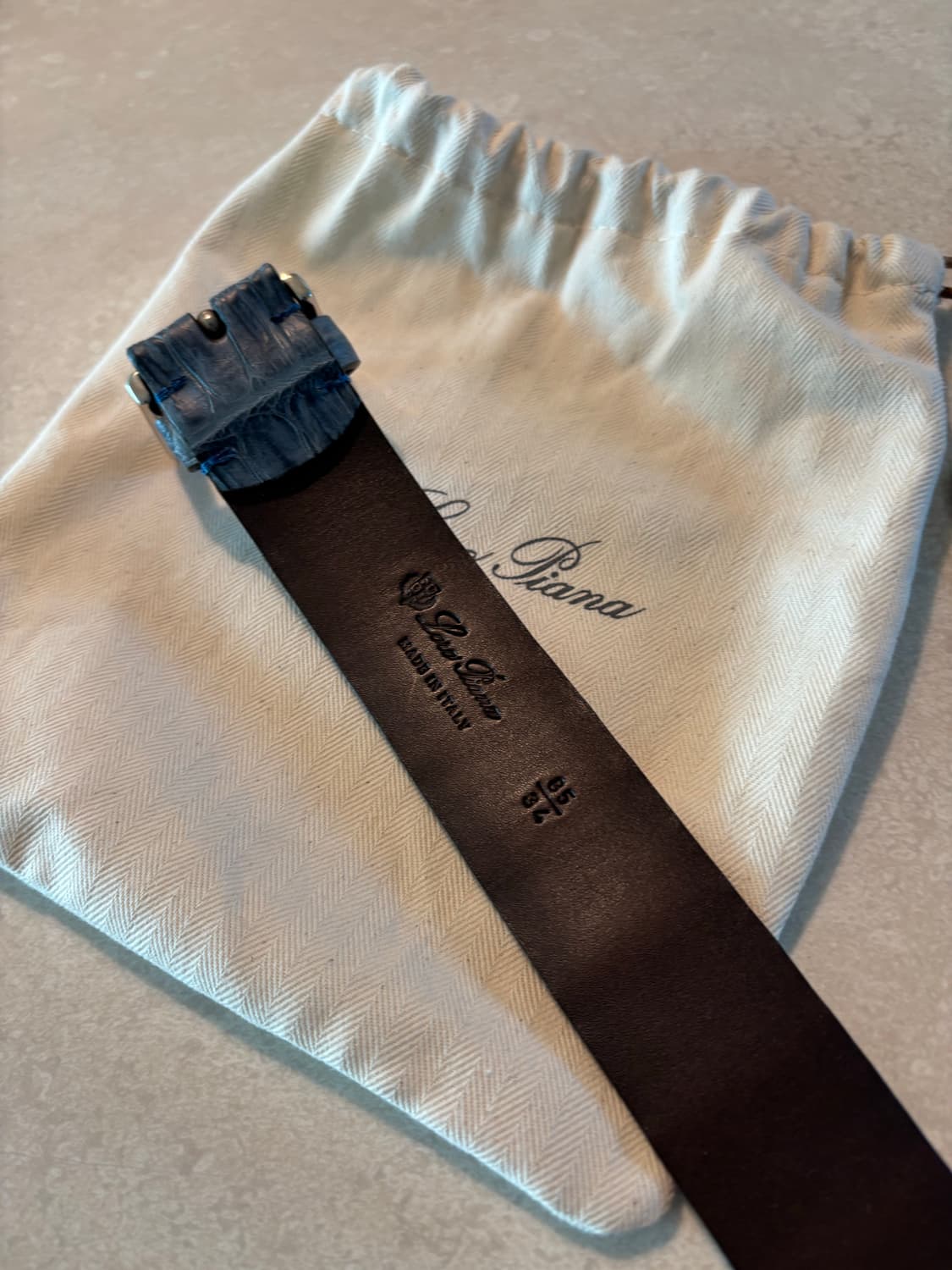 [판매] 로로피아나 악어가죽 벨트 (CITES / 크로커다일) 상품이미지4