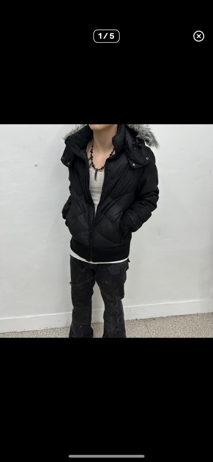 Waxed texture padding 상품이미지3