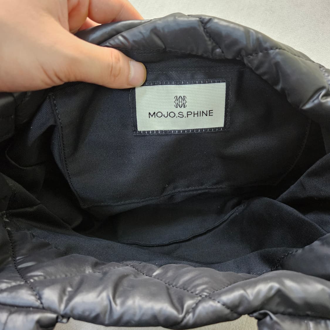 F 모조에스핀 패딩 퀼팅 토트백 0409Y 상품이미지3