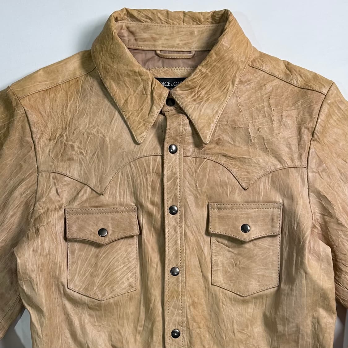 돌체 앤 가바나 양가죽 웨스턴 셔츠  상품이미지2