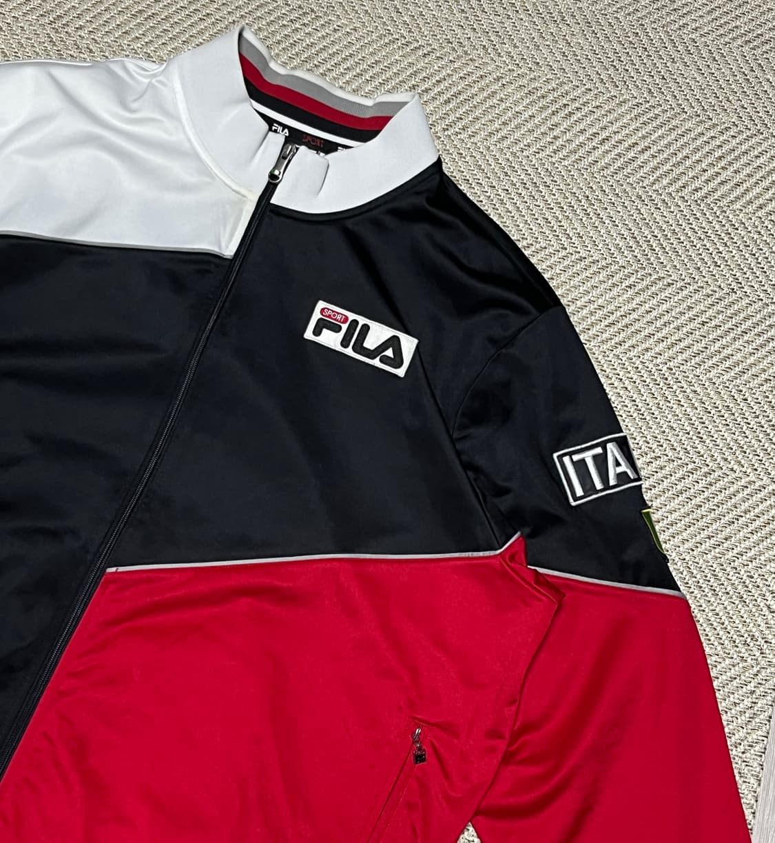 휠라 오버핏 이탈리아 져지 트랙탑 XL 상품이미지8