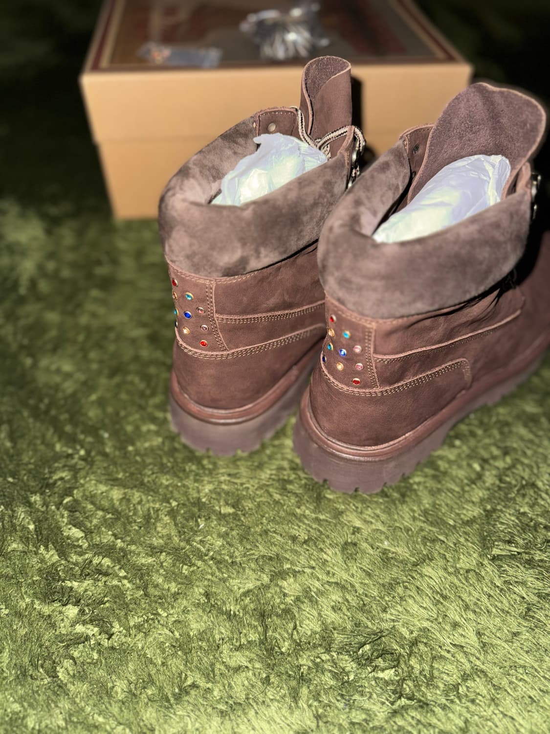 [290] 킨치 마이네임이즈피터 콜라보 옐로우 부츠 888 브라운 상품이미지6