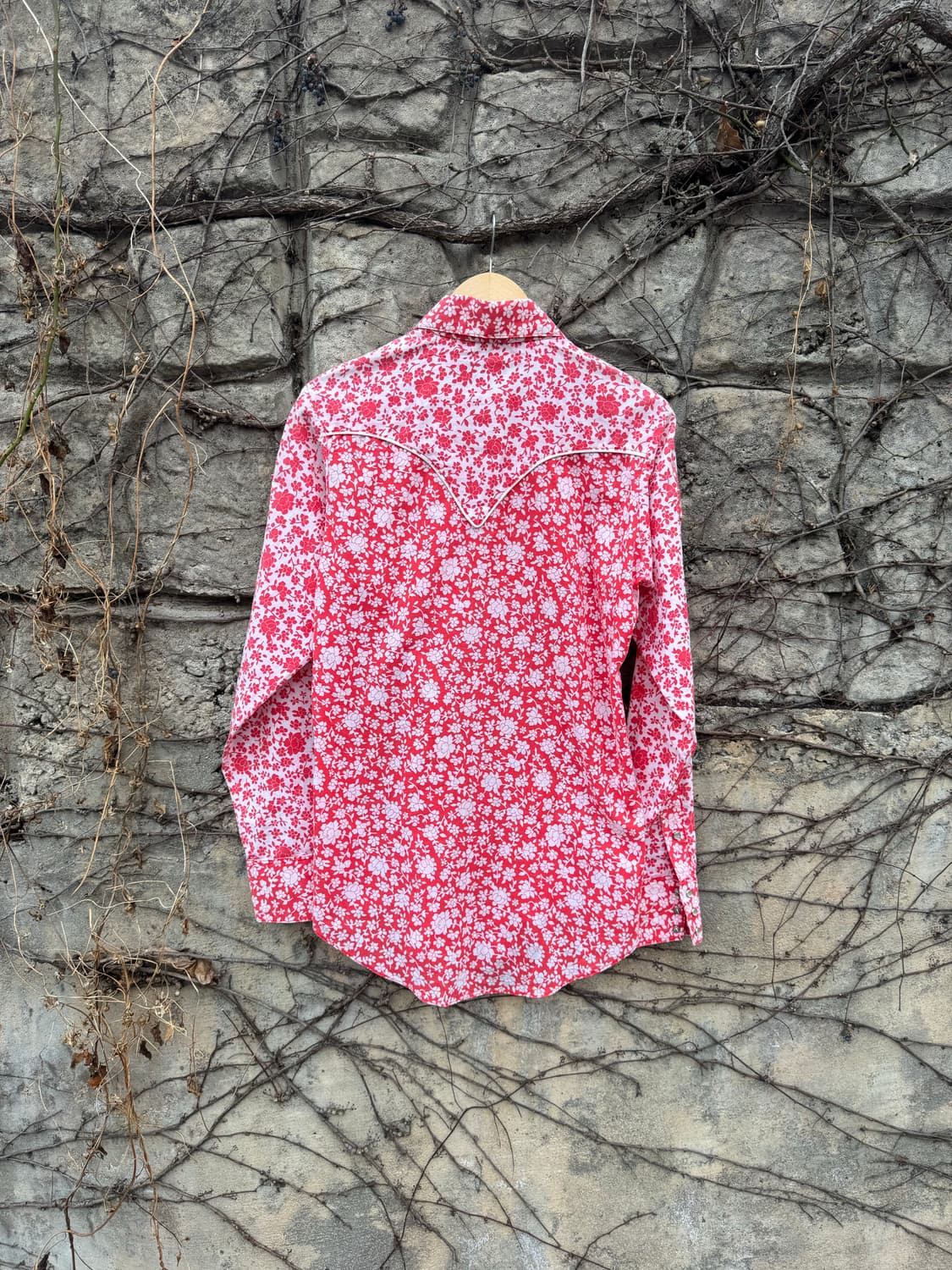 70s 락마운트 빈티지 플라워 패턴 웨스턴 셔츠  상품이미지2