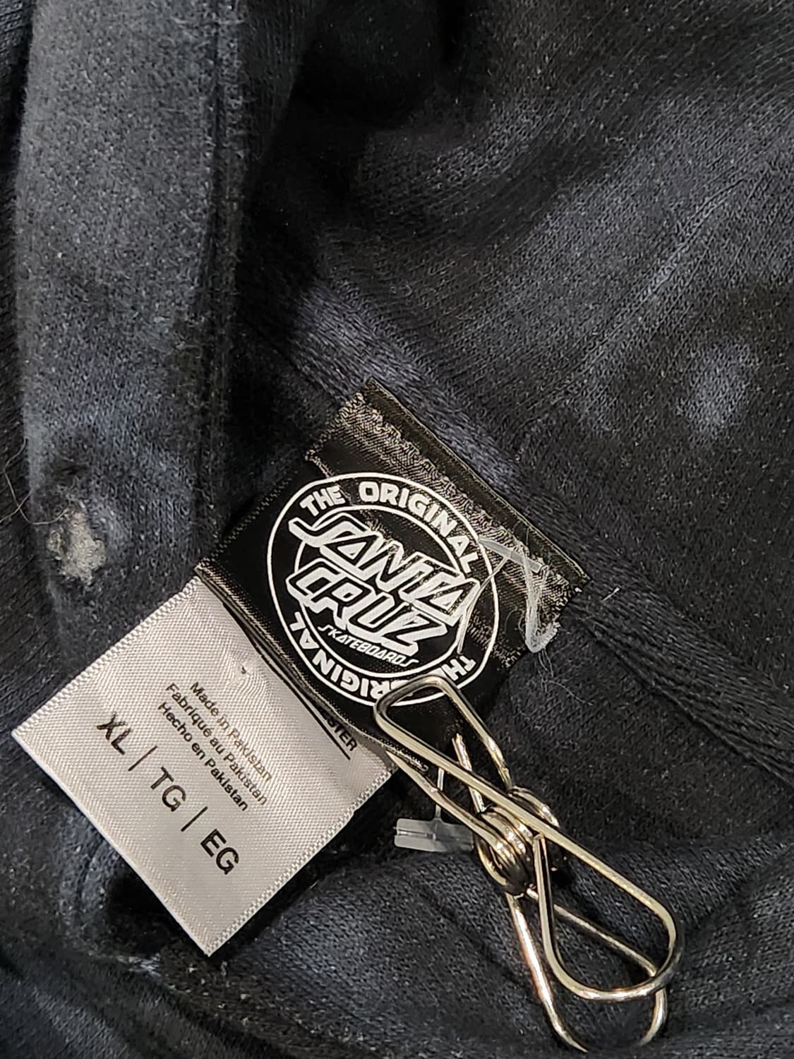 Santa Cruz 타이다이 후드티 XL 상품이미지5