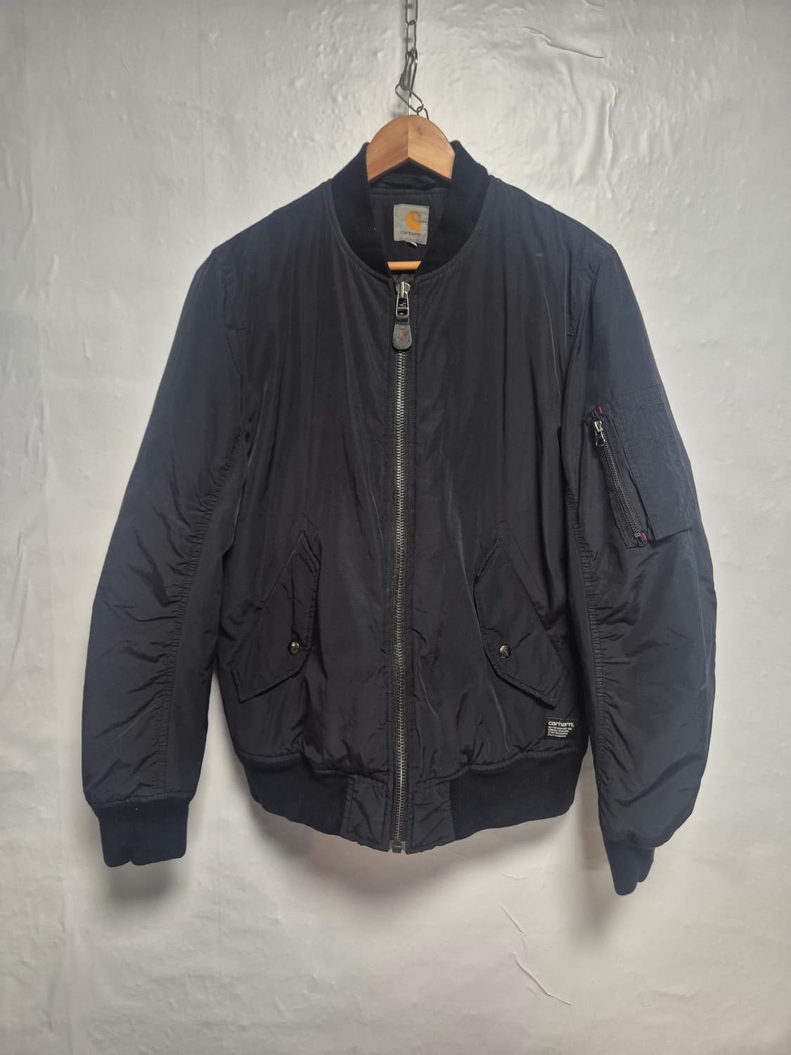 칼하트 블랙 MA-1 봄버 자켓 M사이즈(상태A급) 상품이미지1