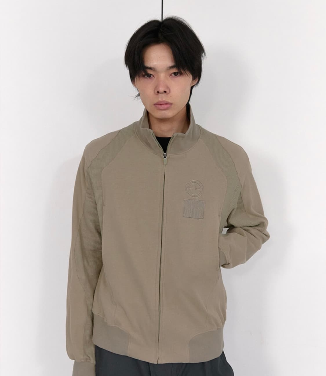 플라스틱프로덕트 CONTRAST ZIPPED JACKET 카키 상품이미지1