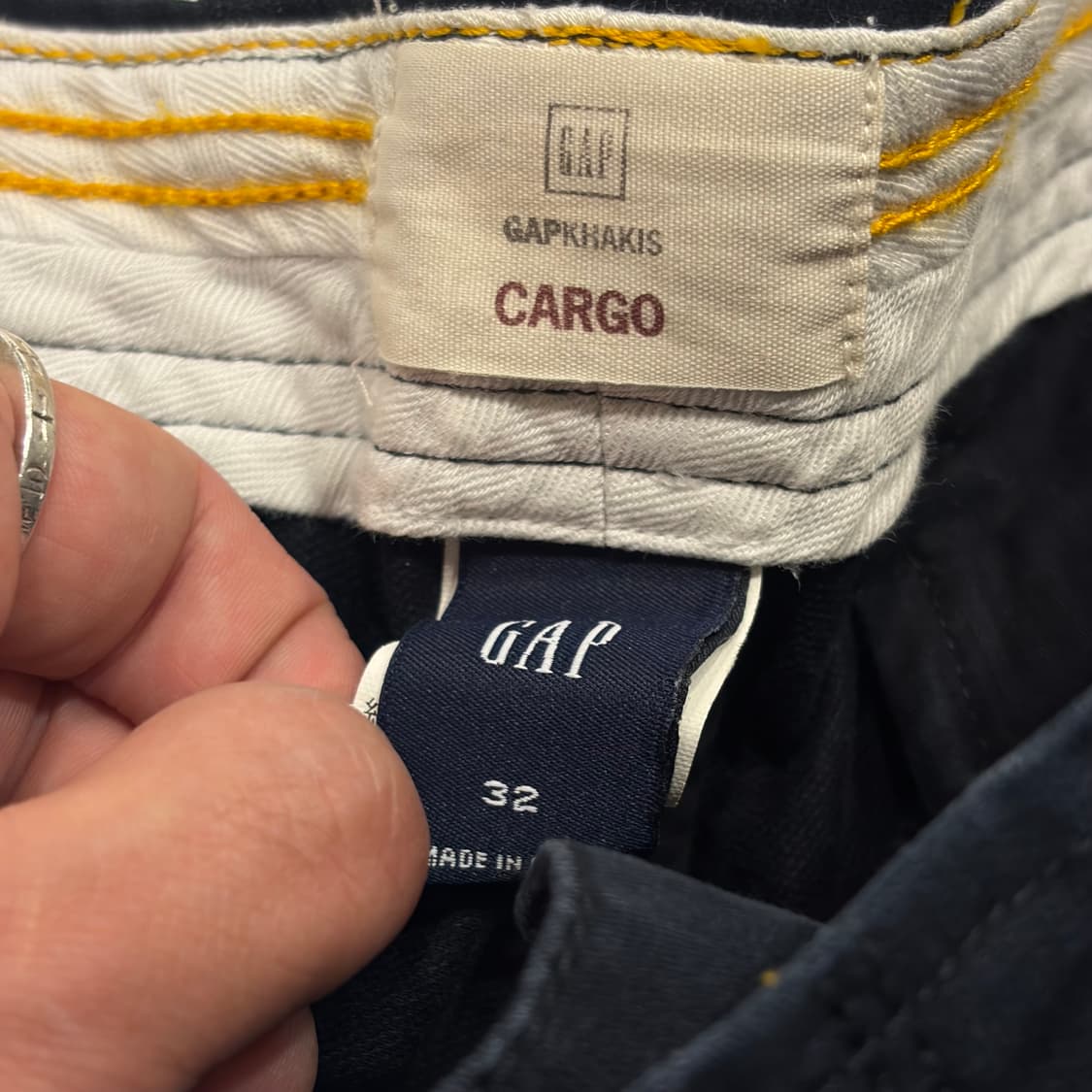 [32] Gap 갭 래퍼스 블랙 카고 반바지 D573 상품이미지4