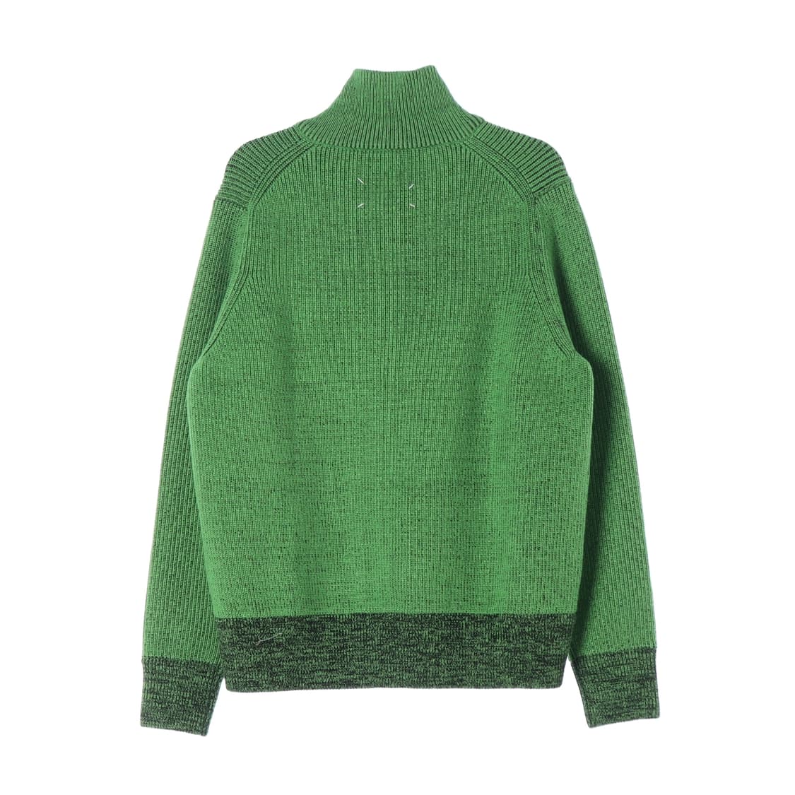 메종 마르지엘라 21FW 카라 니트 집업 가디건 그린 상품이미지2