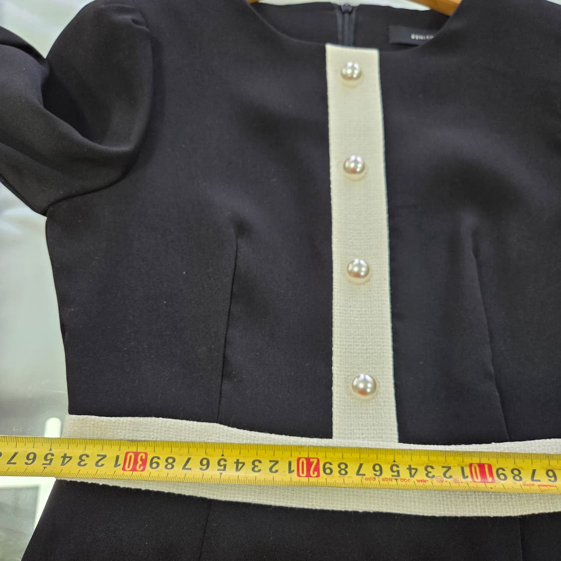 [BENITO] 베니토 배색 진주 버튼 원피스 여성 s 상품이미지8