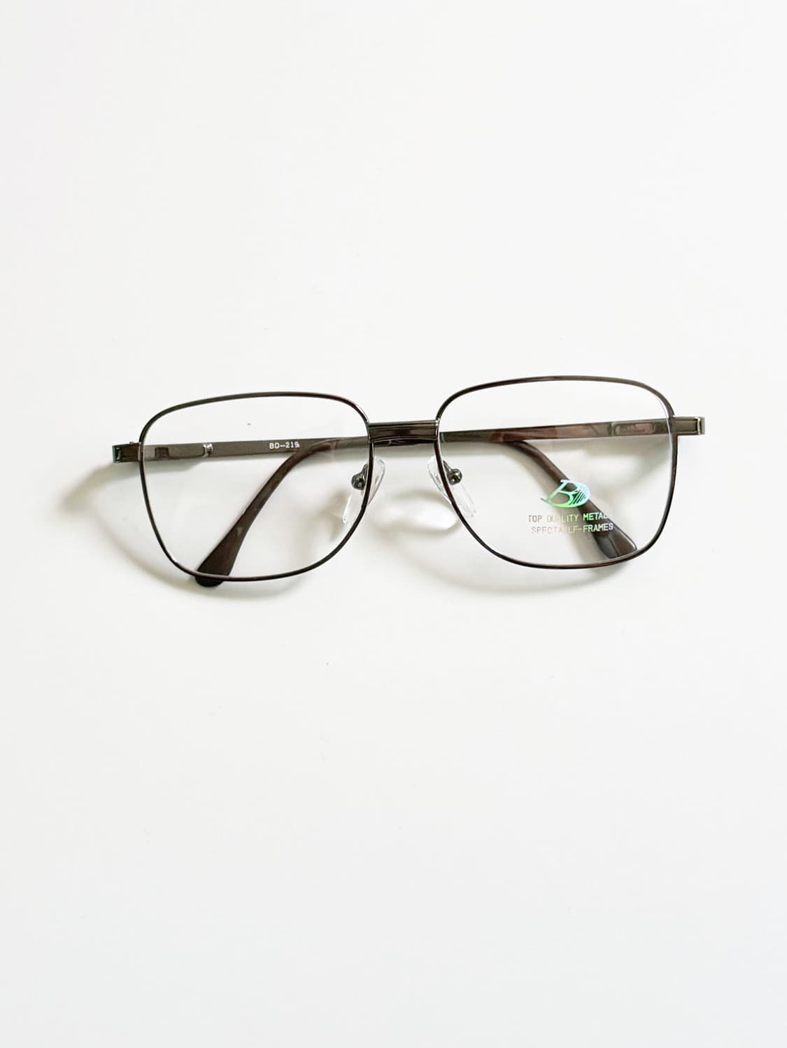 90s BLADE 건메탈 오버사이즈 스퀘어 빈티지 안경 상품이미지1