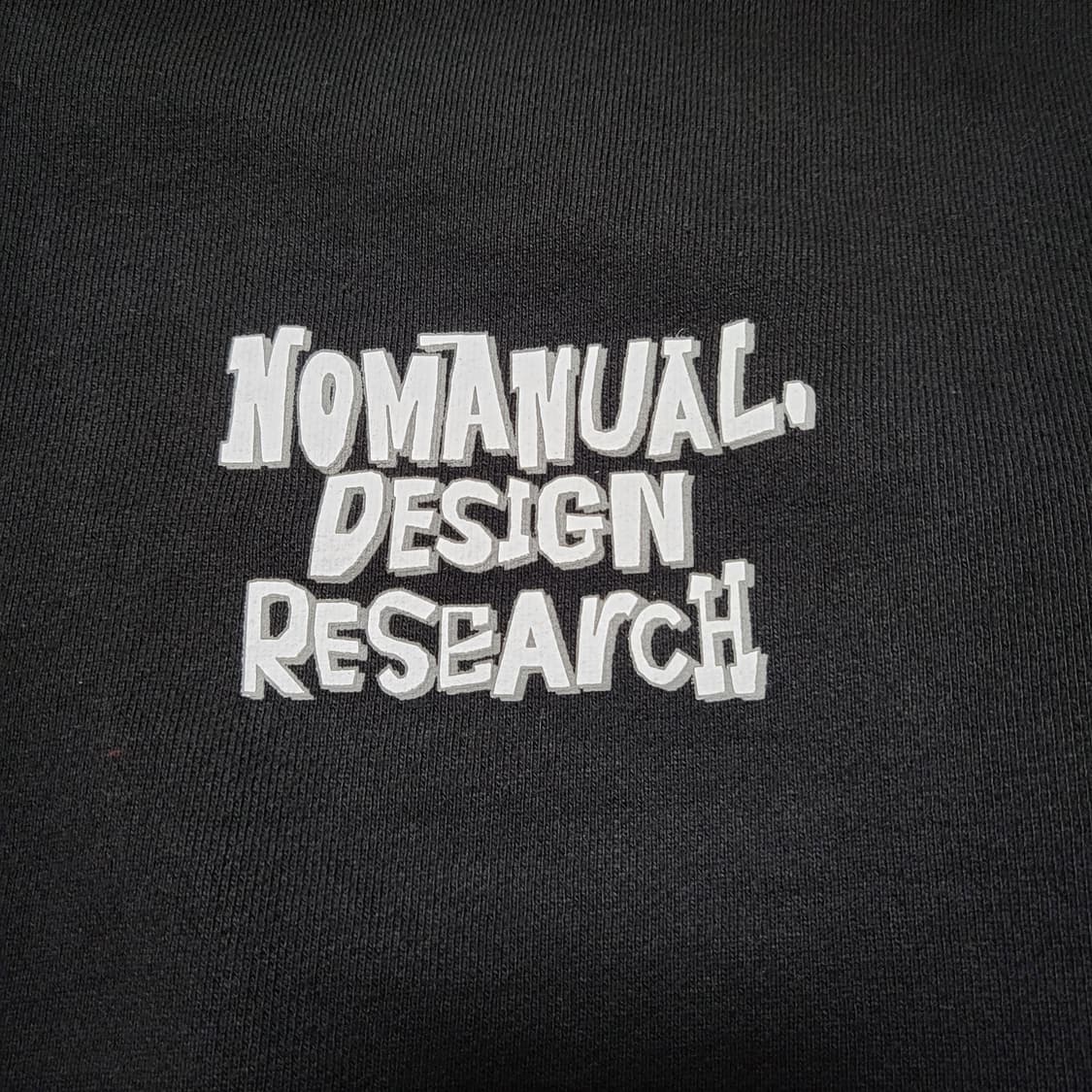 (L) nomanual 노매뉴얼 두들 로고 후드티 상품이미지5