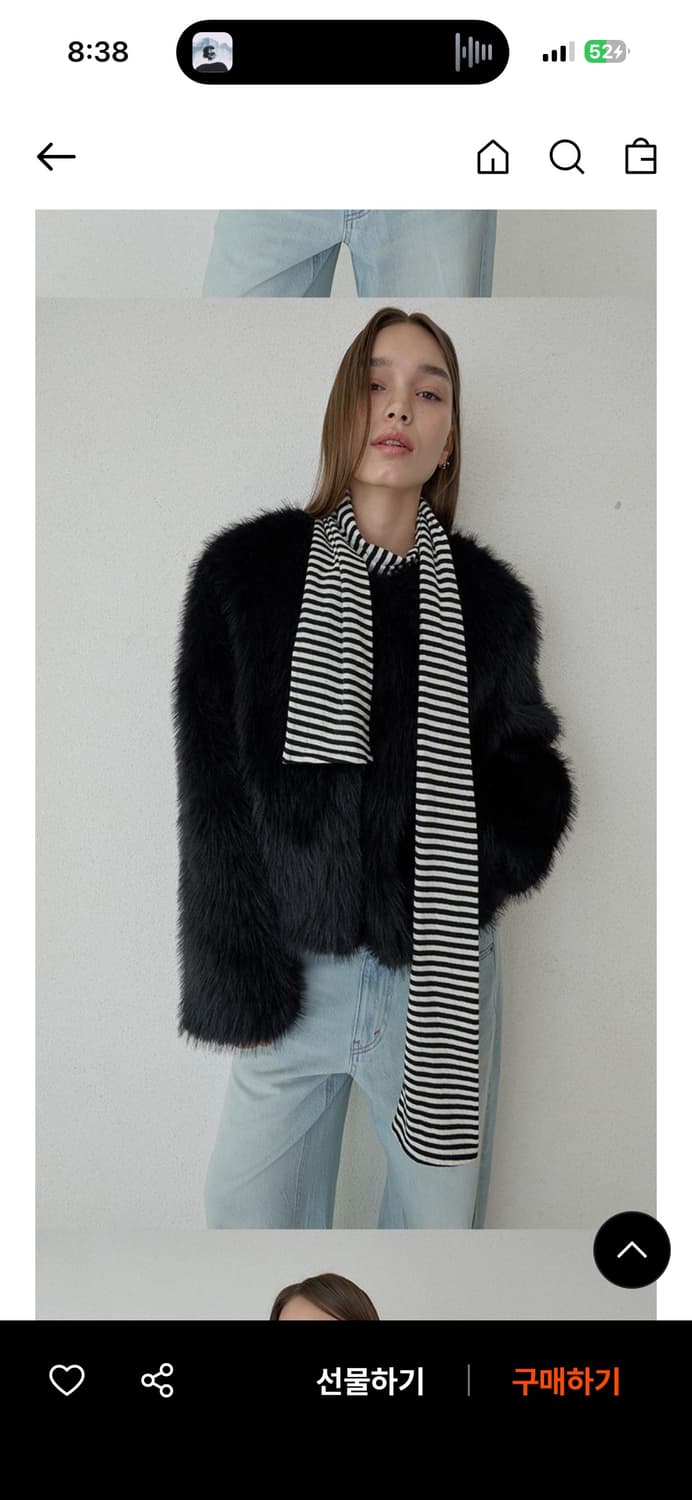 오데스 아멜리아 퍼자켓 블랙  상품이미지1