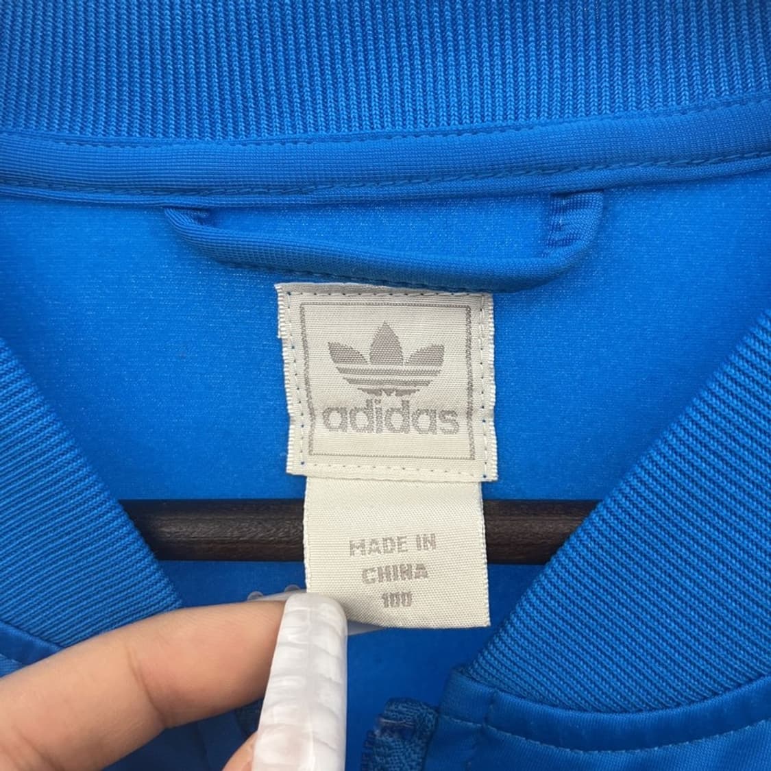 아디다스 슈퍼스타 희귀 레트로 트랙패턴 져지 집업 100 C10789 상품이미지5