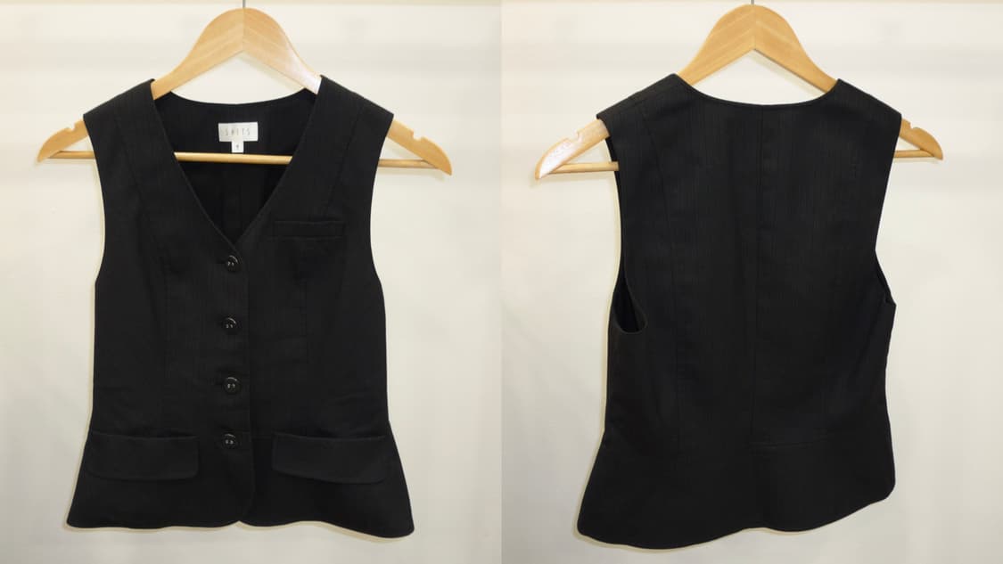 Black chic vest 상품이미지6