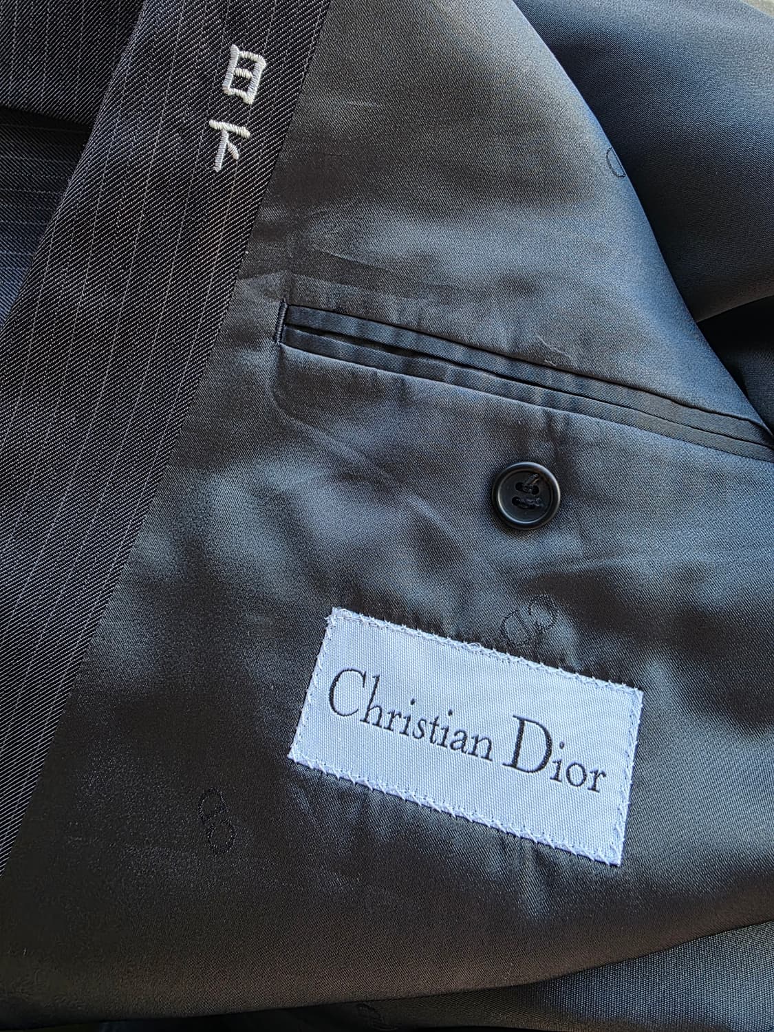 크리스찬 디올 스트라이프 더블 정장 자켓 상품이미지5