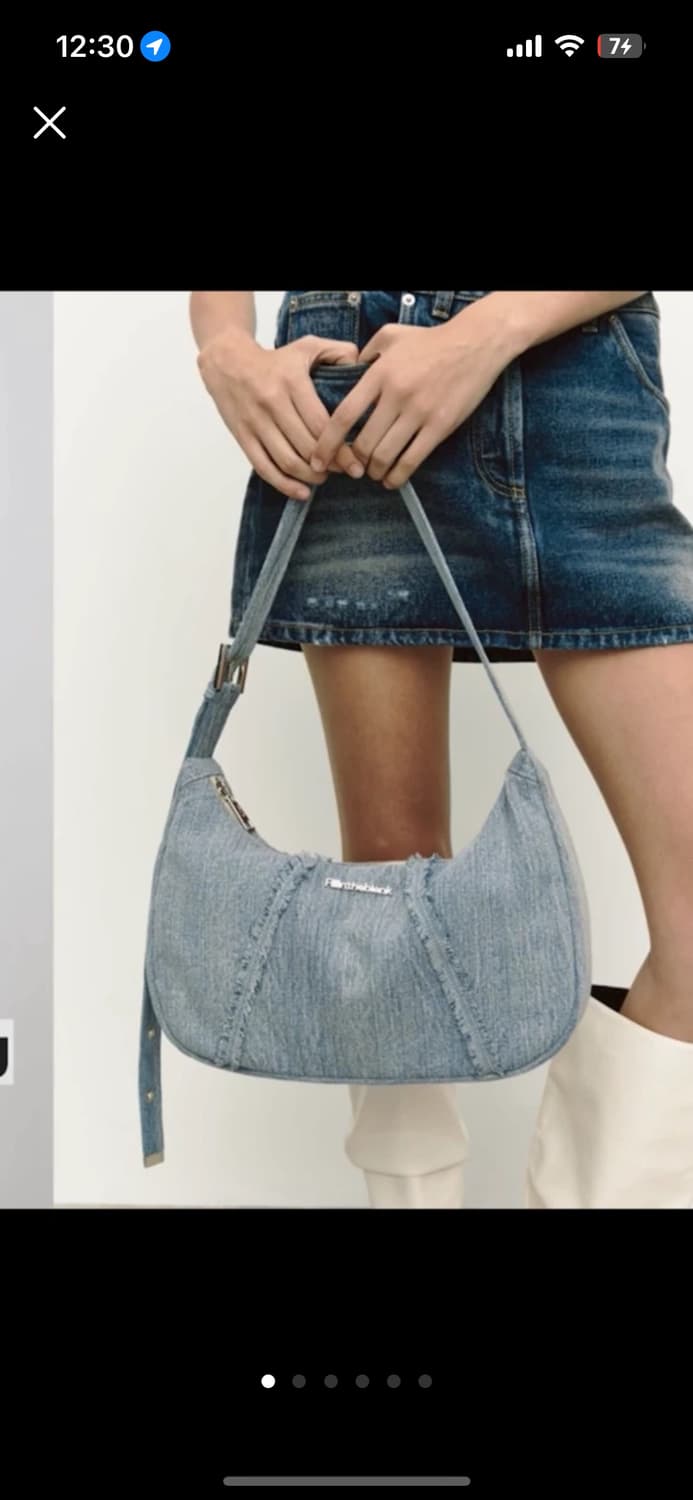 필인더블랭크 데님 호보백 (단종) 상품이미지1